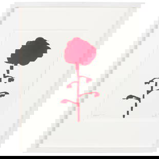 § LOUISE BOURGEOIS (FRENCH/AMERICAN 1911-2010): LOUISE BOURGEOIS (FRENCH/AMERICAN 1911-2010) LES FLEURS, 2009 initialled in pencil (lower right), numbered 58/175 (lower left) and inscribed To Lynx (to reverse), screenprint on Magnani paper 28cm x 2