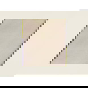 § CALLUM INNES (SCOTTISH 1962-): CALLUM INNES (SCOTTISH 1962-) RED VIOLET / LEMON YELLOW - 2012 Signed and dated lower right, watercolour 56cm x 77cm (22in x 30.25in) Ingleby Gallery, Edinburgh