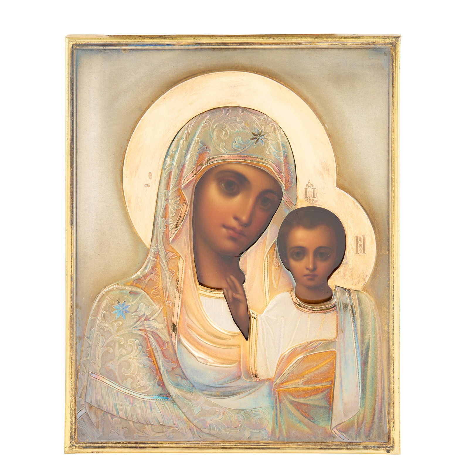 RUSSIAN ORTHODOX ICON OF THE VIRGIN AND CHILD (1 of 6)