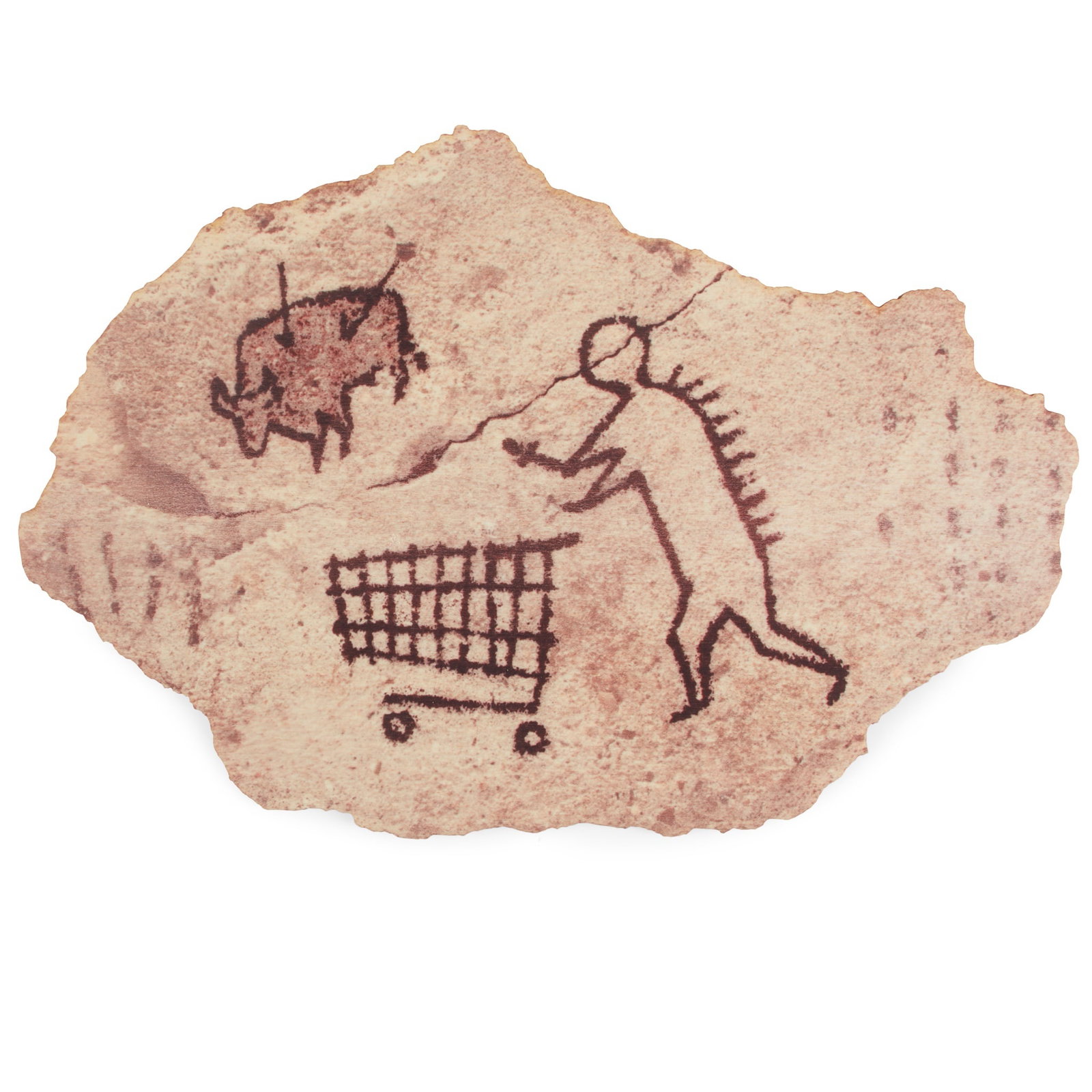 BANKSY (BRITISH 1974-): BANKSYPECKHAM ROCK POSTCARD Off-set lithograph on shaped wood board 12cm x 18cm (4.75in x 7in), unframedYesYes
