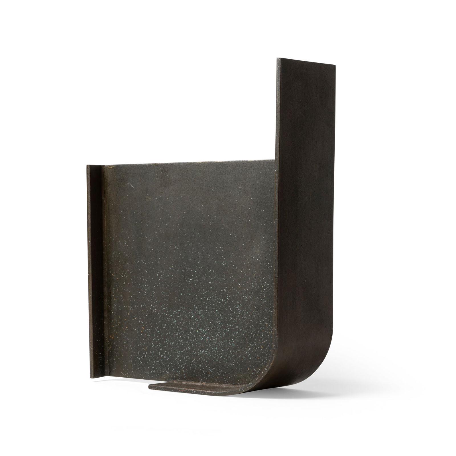 § ROBERT ADAMS (BRITISH 1917-1984): ROBERT ADAMS (BRITISH 1917-1984) CURVING FLANGE 1, 1967 (OPUS 297) stamped ADAMS 1967, bronzed steel 31.5cm high, 43.2cm wide, 15cm deep (12 3/8in high, 17in wide, 5 7/8in deep) Estate of the Artist;w