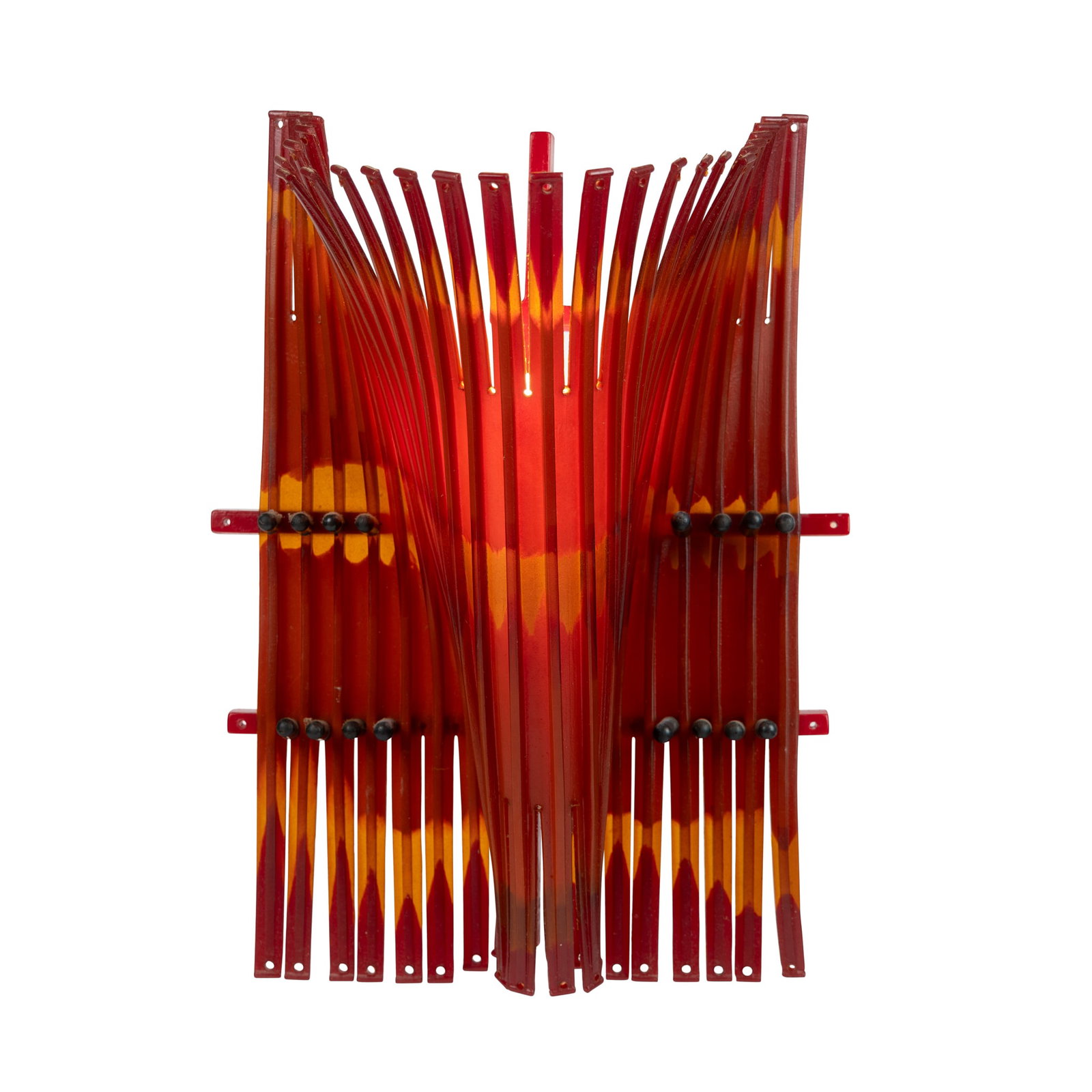 § GAETANO PESCE (ITALIAN 1939-2024): GAETANO PESCE (ITALIAN 1939-2024) 'ALDA' WALL LAMP, 2004 rubber and steel rods 52cm high, 33cm wide, 13cm deep (20 ½in high, 13in wide, 5 1/8in deep) Gaetano Pesce, 534 Broadway New York, from wh
