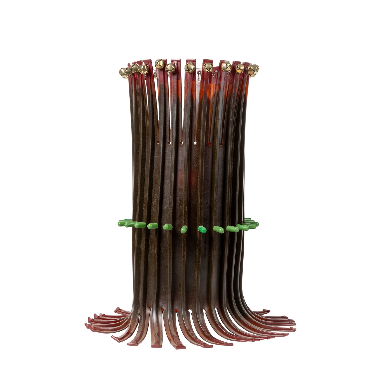 § GAETANO PESCE (ITALIAN 1939-2024): GAETANO PESCE (ITALIAN 1939-2024) 'ALDA' LAMP, 2003 rubber, steel rods and bells fixed to each frond with paper clips 61cm high (24in high) The Steve Allison Collection.