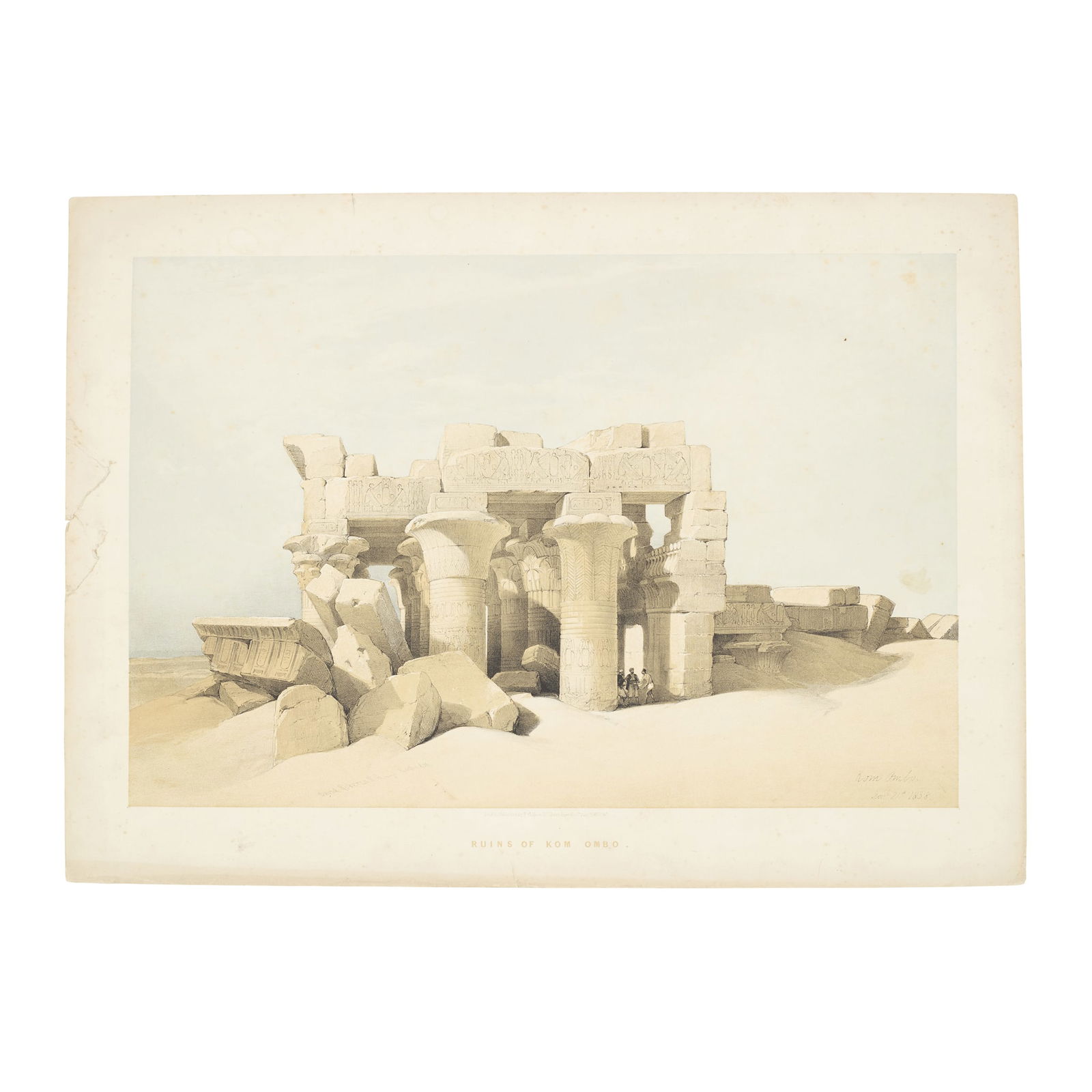 AFTER DAVID ROBERTS (BRITISH 1796-1864): AFTER DAVID ROBERTS (BRITISH 1796-1864) FOURTEEN PLATES FROM THE SERIES 'THE HOLY LAND, SYRIA, IDUMEA, ARABIA, EGYPT & NUBIA' lithographed by Louis Haghe (Belgian 1806-1855), all published by F.G. Moo