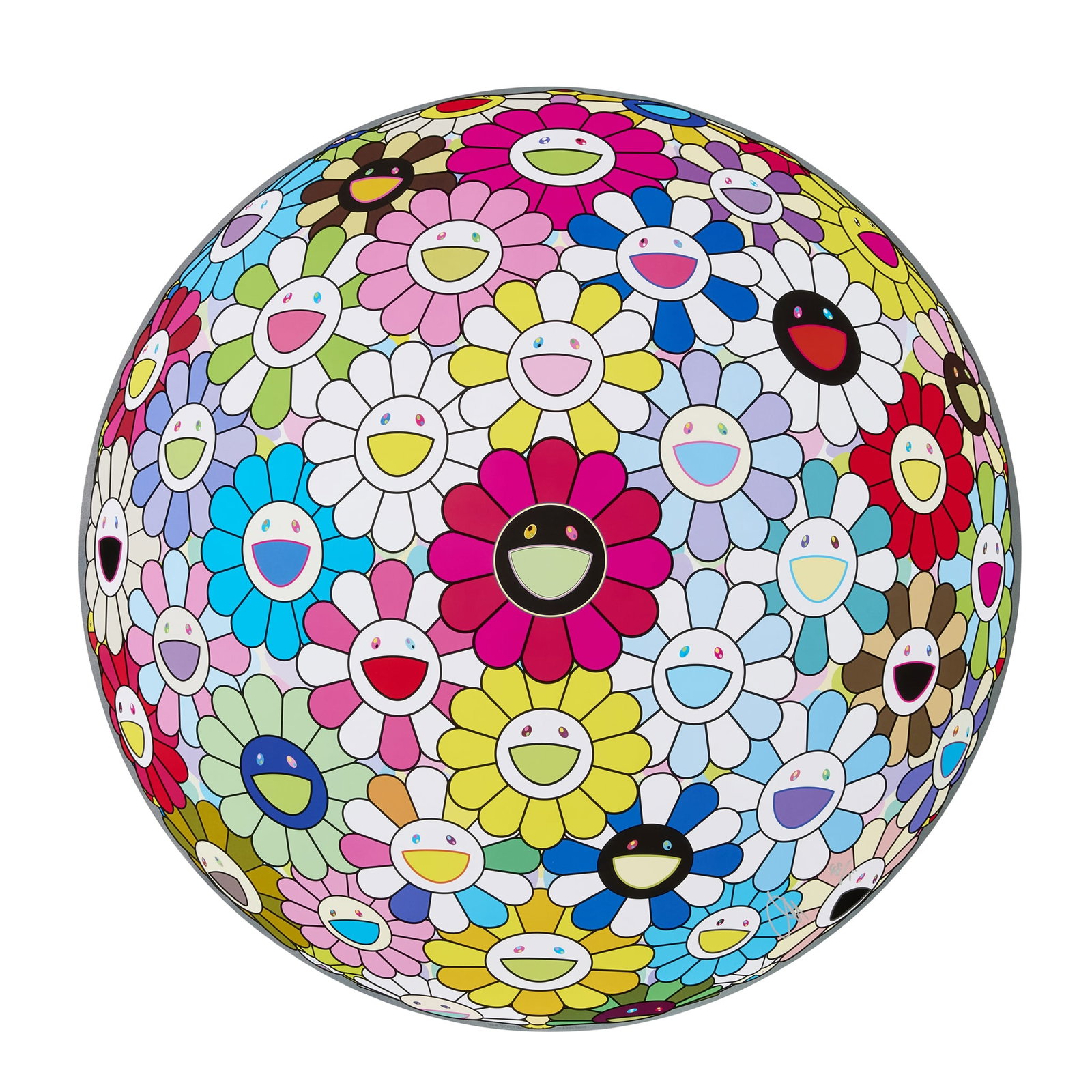 TAKASHI MURAKAMI (JAPANESE B.1962): TAKASHI MURAKAMI (JAPANESE B.1962) HOLD ME TIGHT, 2016 Off-set lithograph with cold stamp and high gloss varnishing, 48/300, signed and numbered in silver marker, published by Kaikai Kiki Co. Ltd., To