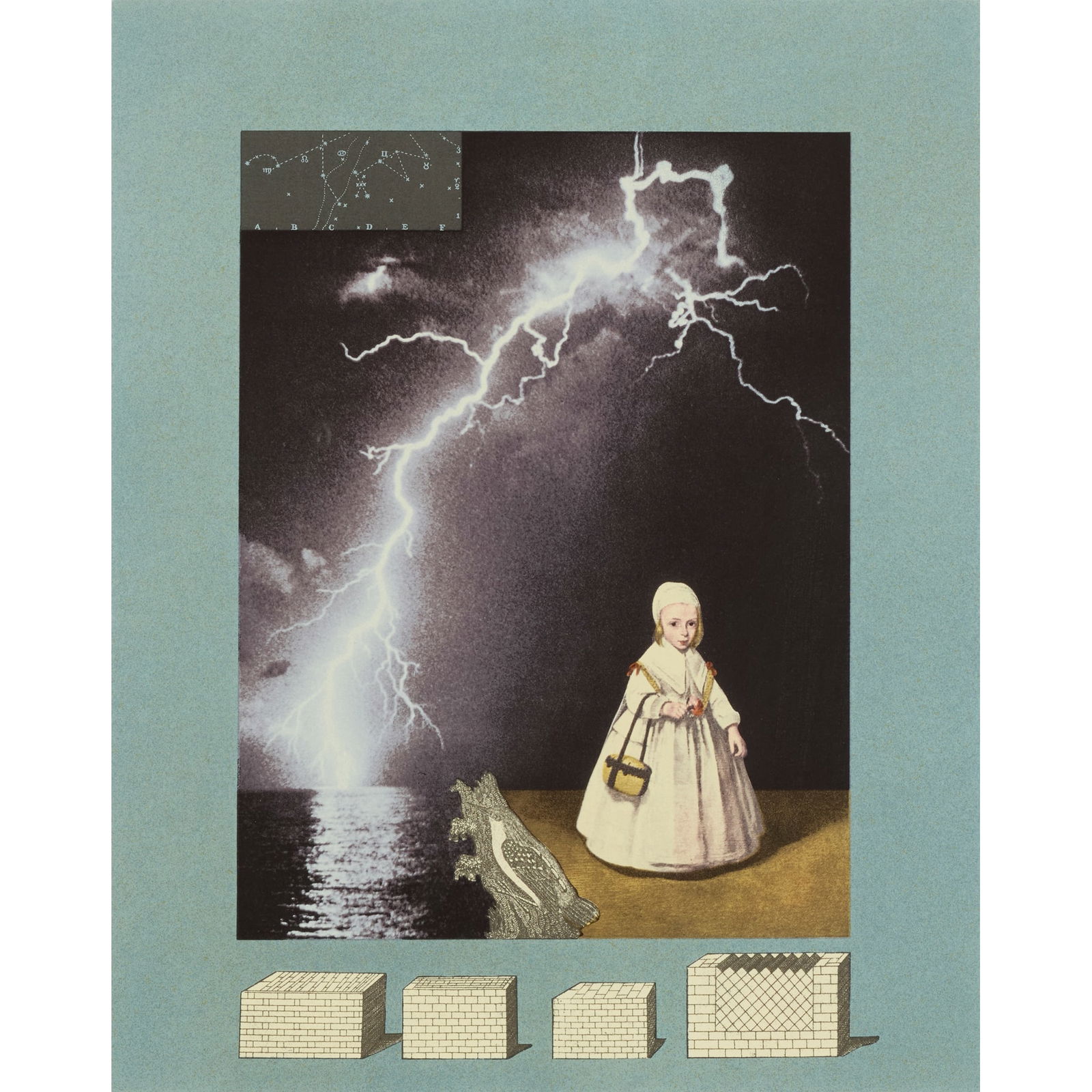 § SIR PETER BLAKE C.B.E., R.D.I., R.A. (BRITISH B.1932): SIR PETER BLAKE C.B.E., R.D.I., R.A. (BRITISH B.1932) HOMAGE TO JOSEPH CORNELL, 1996 Screenprint, 97/250, signed and numbered in pencil to margin, printed by Coriander Studio, London, published to ben