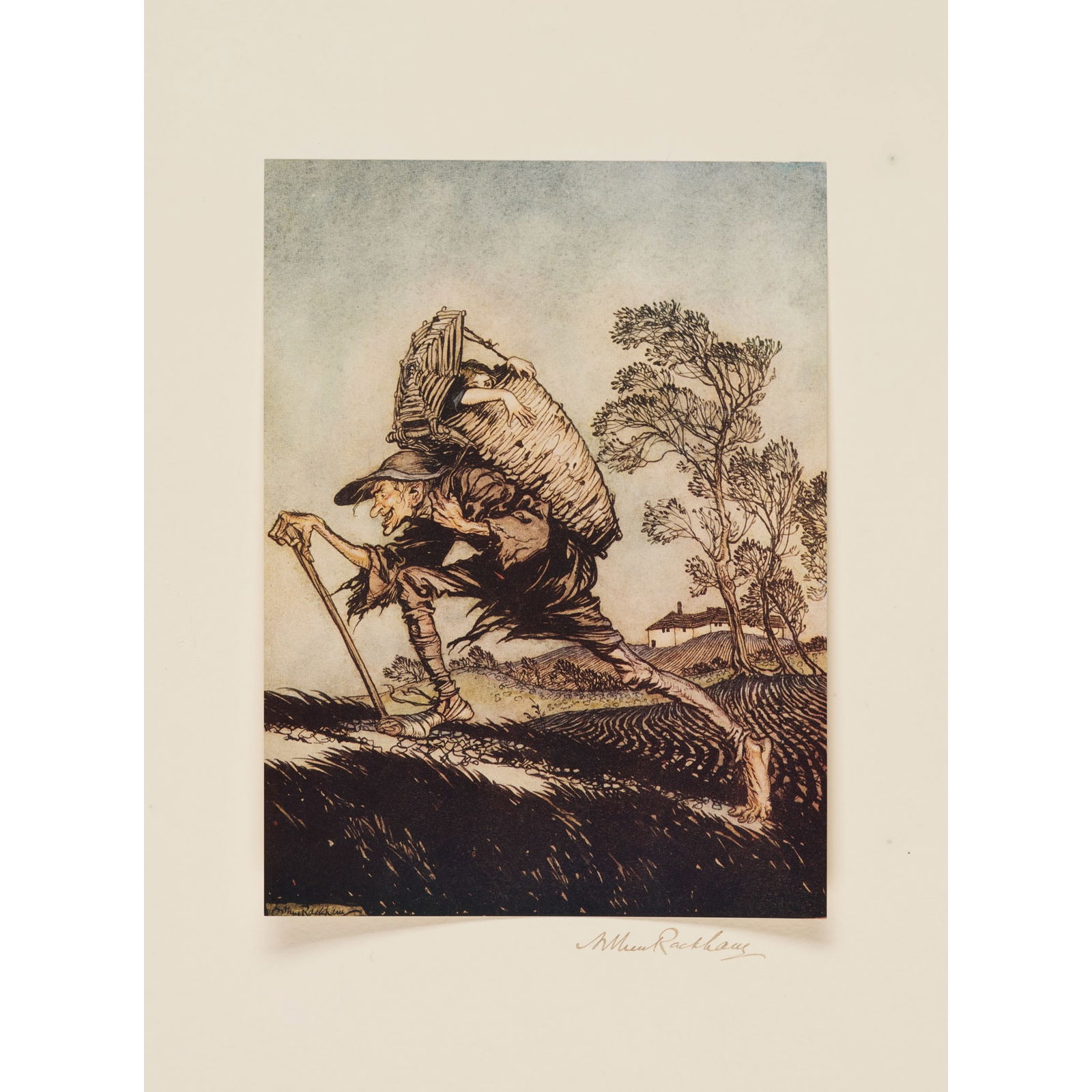Rackham, Arthur, illustrator - The Brothers Grimm: Rackham, Arthur, illustrator - The Brothers Grimm Little Brother & Little Sister London: Constable & Co., 1917. 4to, number 52 of 525 copies signed by Arthur Rackham, with additional plate in original