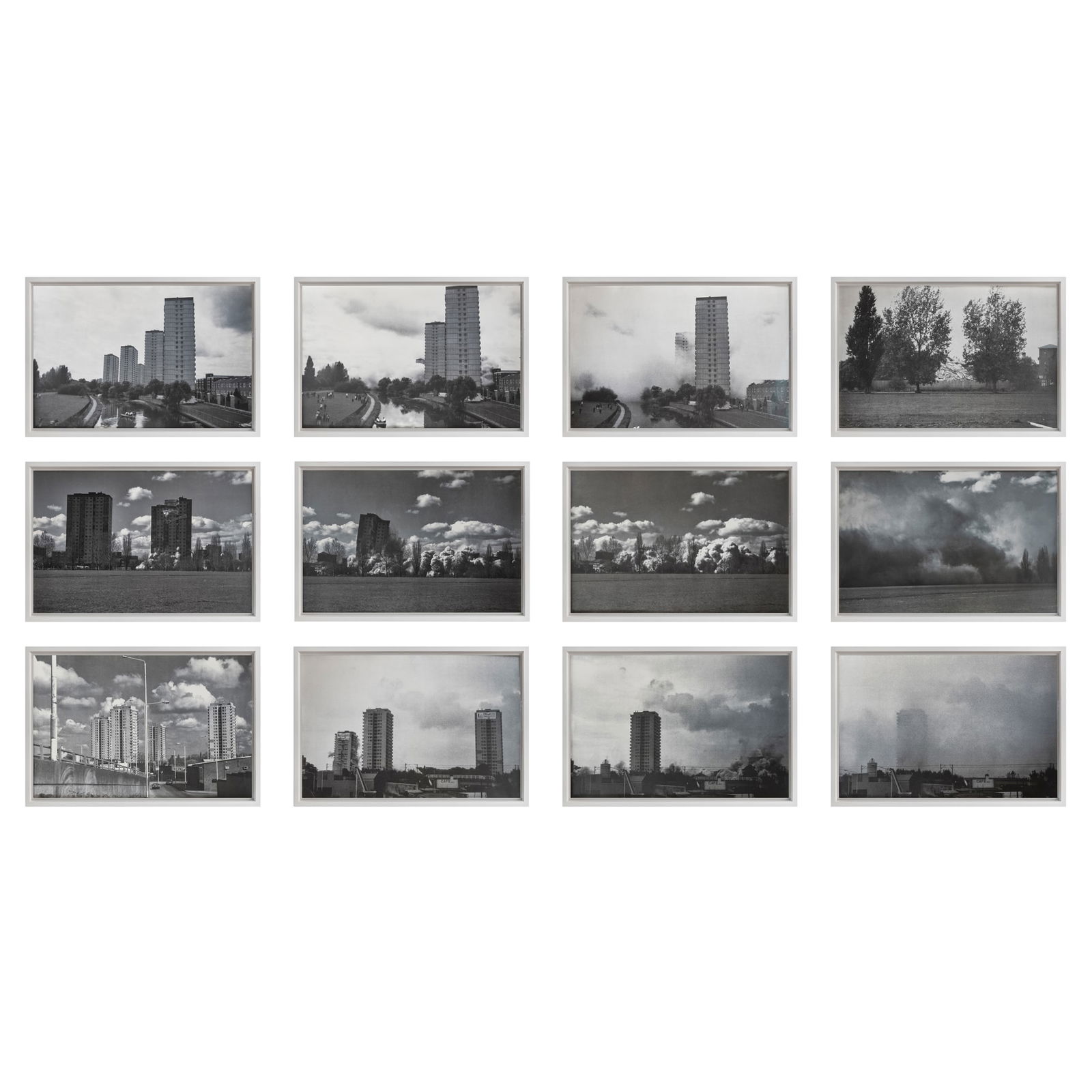 § DAME RACHEL WHITEREAD D.B.E. (BRITISH 1963- ): DAME RACHEL WHITEREAD D.B.E. (BRITISH 1963- ) DEMOLISHED, 1996 The complete set of 12 duotone screenprints, each signed in pencil and inscribed A - C respectively (to reverse), from the