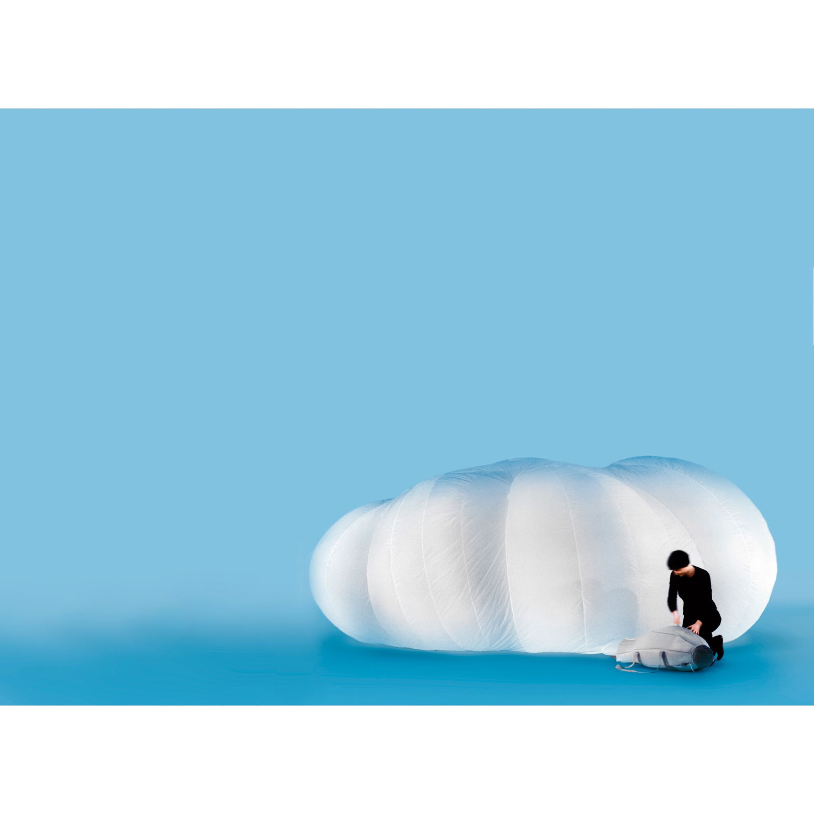 MONICA FÖRSTER (SWEDISH 1966-) FOR OFFECCT AB, SWEDEN: MONICA FÖRSTER (SWEDISH 1966-) FOR OFFECCT AB, SWEDEN CLOUD INFLATABLE ROOM, DESIGNED c. 1995 nylon and electric inflation approximately 530cm x 400cm x 230cm (208 ½in x 157 ½in x 90 &f