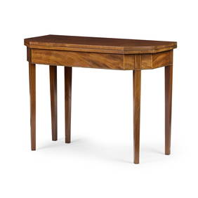 PAIR OF LATE GEORGE III MAHOGANY TEA TABLES (1 of 4)