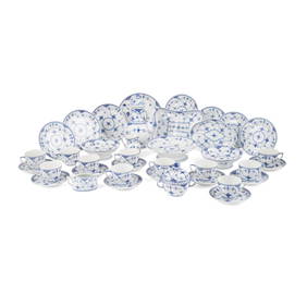 ROYAL COPENHAGEN 'BLUE FLUTED HALF LACE' COFFEE SERVICE (1 of 1)