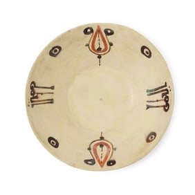 Lyon & Turnbull is delighted to present the third edition of our themed auction, Islamic & Indian Art. The Islamic Art section features interesting early manuscript pages and fine examples of early glass and metalwork, a striking and intact Timurid pottery dish with provenance going back to the early 20th century (Lot 20), a superb Safavid illustrated folio from the Shahnameh (Lot 21), as well as a great selection of Qajar works of Art and later Middle Eastern works of art. The highlight of the Ottoman art section is an exceptionally rare Iznik tile from the Cinili Hamam in Istanbul dated to circa 1540, with an historical provenance going back to 1905 (Lot 43). The Indian art section features an exciting array of good quality works of art and miniatures. Highlights include an impressive portrait of Prince Murad Mirza (Lot 71) a superb painting of Maharana Ari Singh Hunting Wild Boar by the Master Artist Shiva (Lot 91), an early painting attributed to Chokha (Lot 94), a painting of Jaijaram JI and his devotees (Lot 99), a striking early Pahari portrait of Raja Anand Dev of Bahu (Lot 115) and a relic to Gandhi’s life, in the form of newly discovered original paintings, produced not long after his death to form a poster (147) in circa 1948.