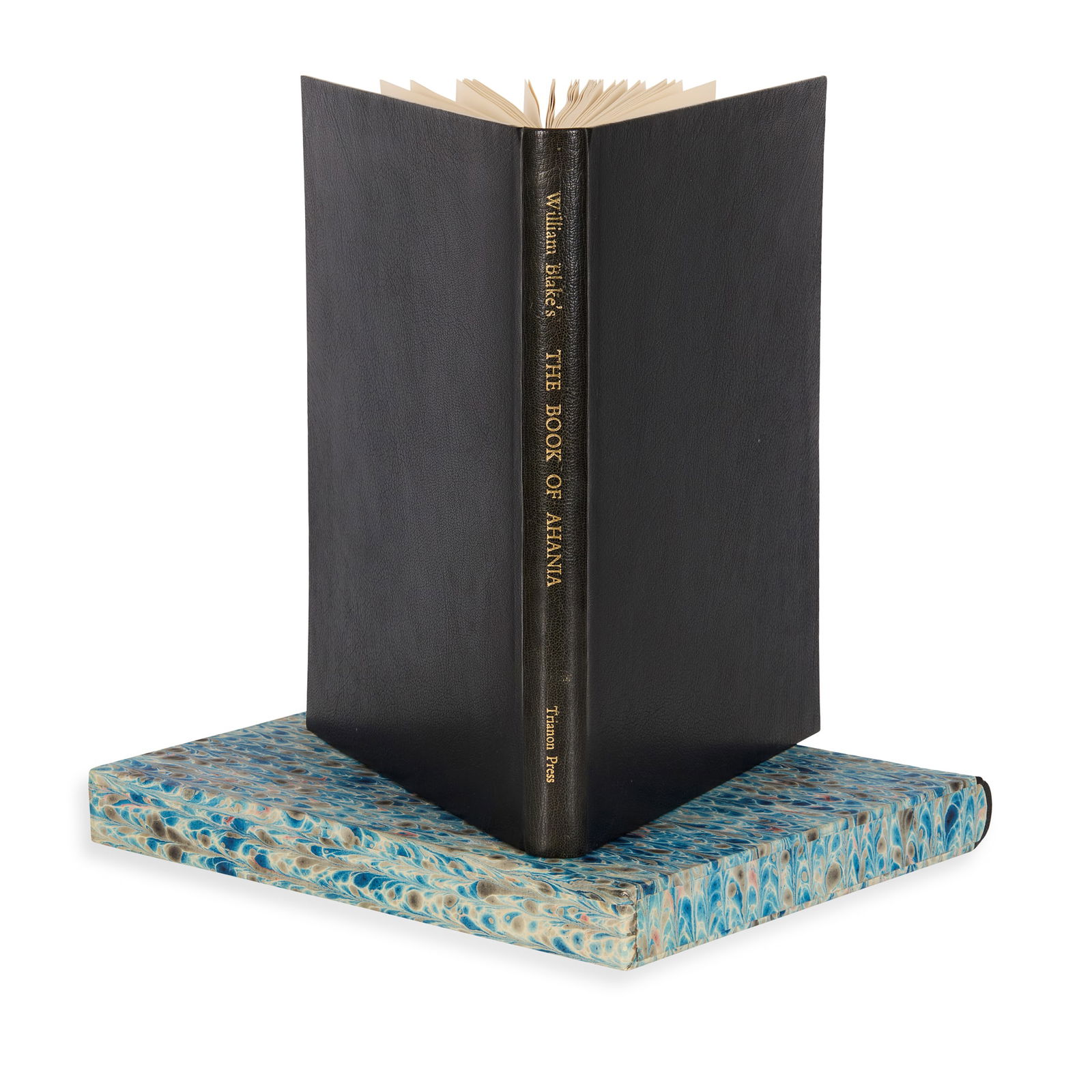 Trianon Press: Trianon Press Facsimile of William Blake's The Book of Ahania Clairvaux: published by the Trianon Press for The William Blake Trust, London, 1973. One of 32 copies numbered I-XXXIII, ‘bound in f
