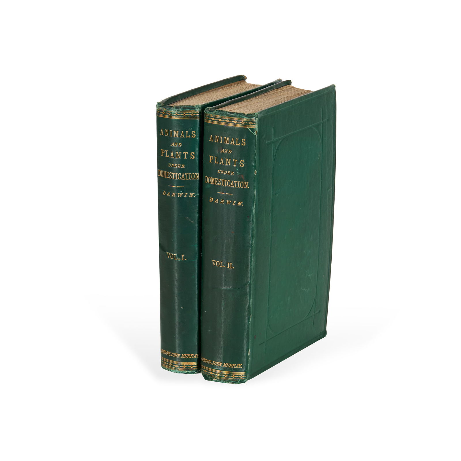 Darwin, Charles: Darwin, Charles The Variation of Animals and Plants under Domestication London: John Murray, 1868. First edition, first issue, one of 1,500 copies, 2 volumes, 8vo, viii 411, viii 486 pp., original gre