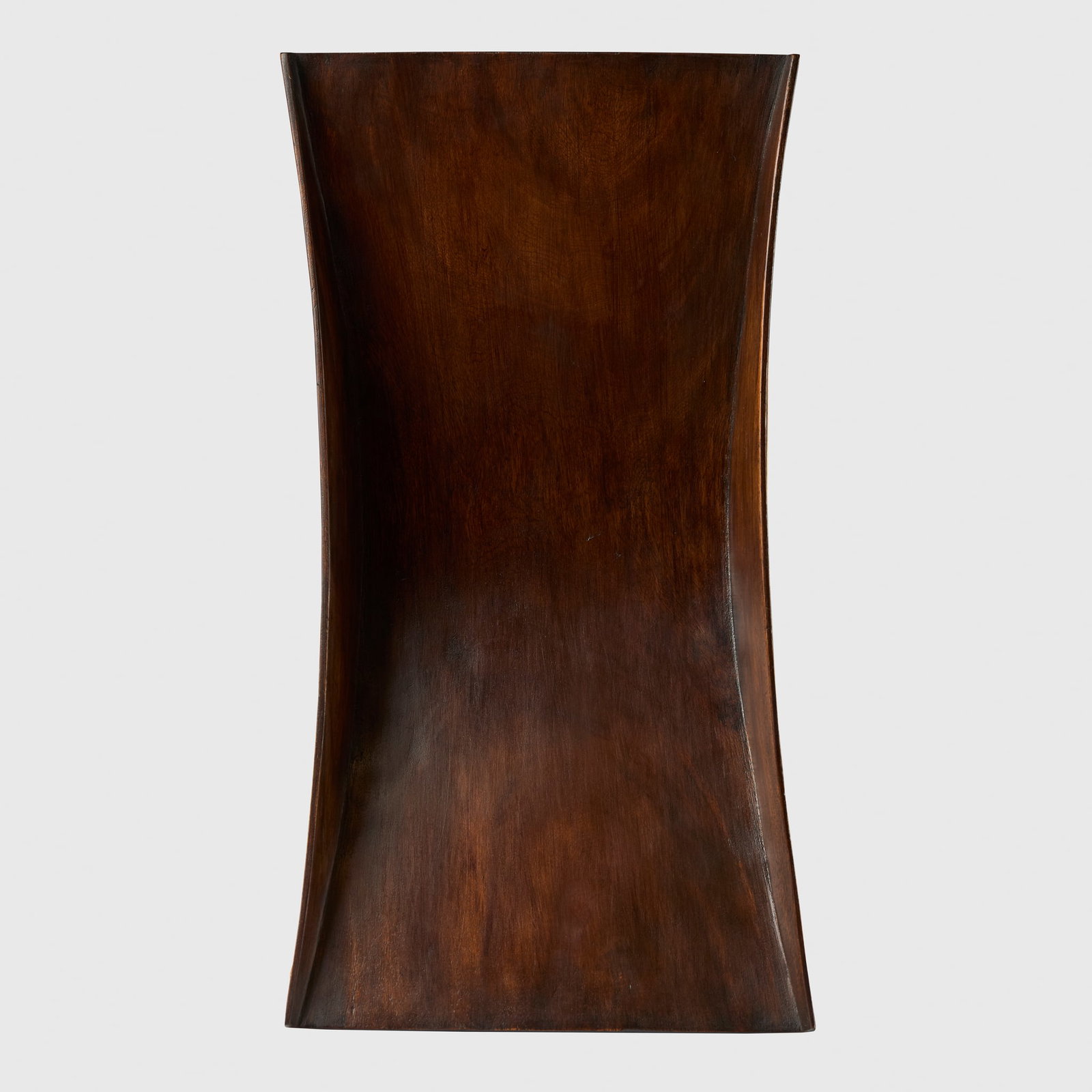 APIA NIE DISH : APIA NIE DISH WUWULU, PAPUA NEW GUINEA wood, hourglass-shaped bowl with wide, shallow ends which curve gently downwards towards the deeper centre 53.8cm length Private collection, Belgium For si