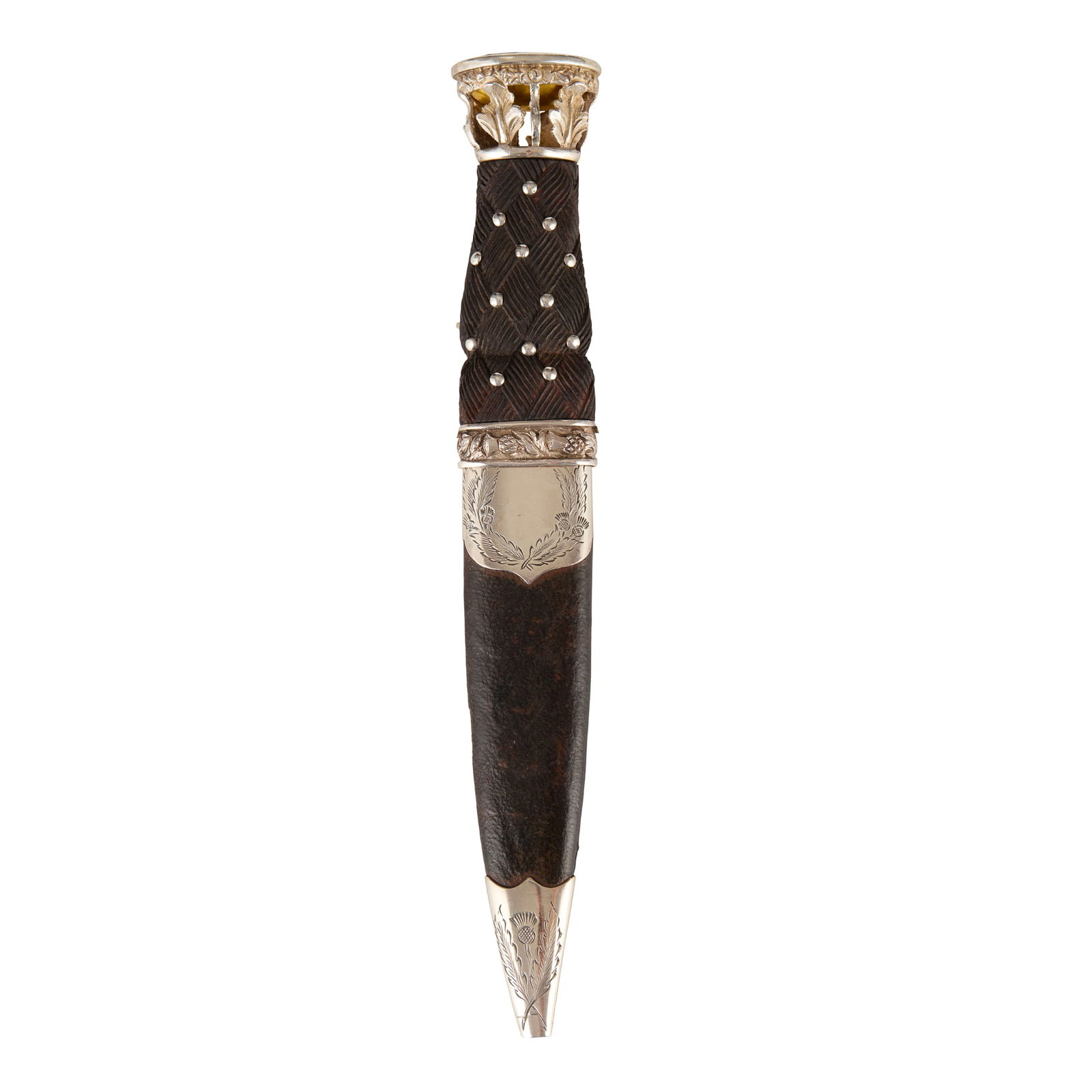AN EARLY VICTORIAN GORDON HIGHLANDERS SGIAN DUBH (1 of 2)