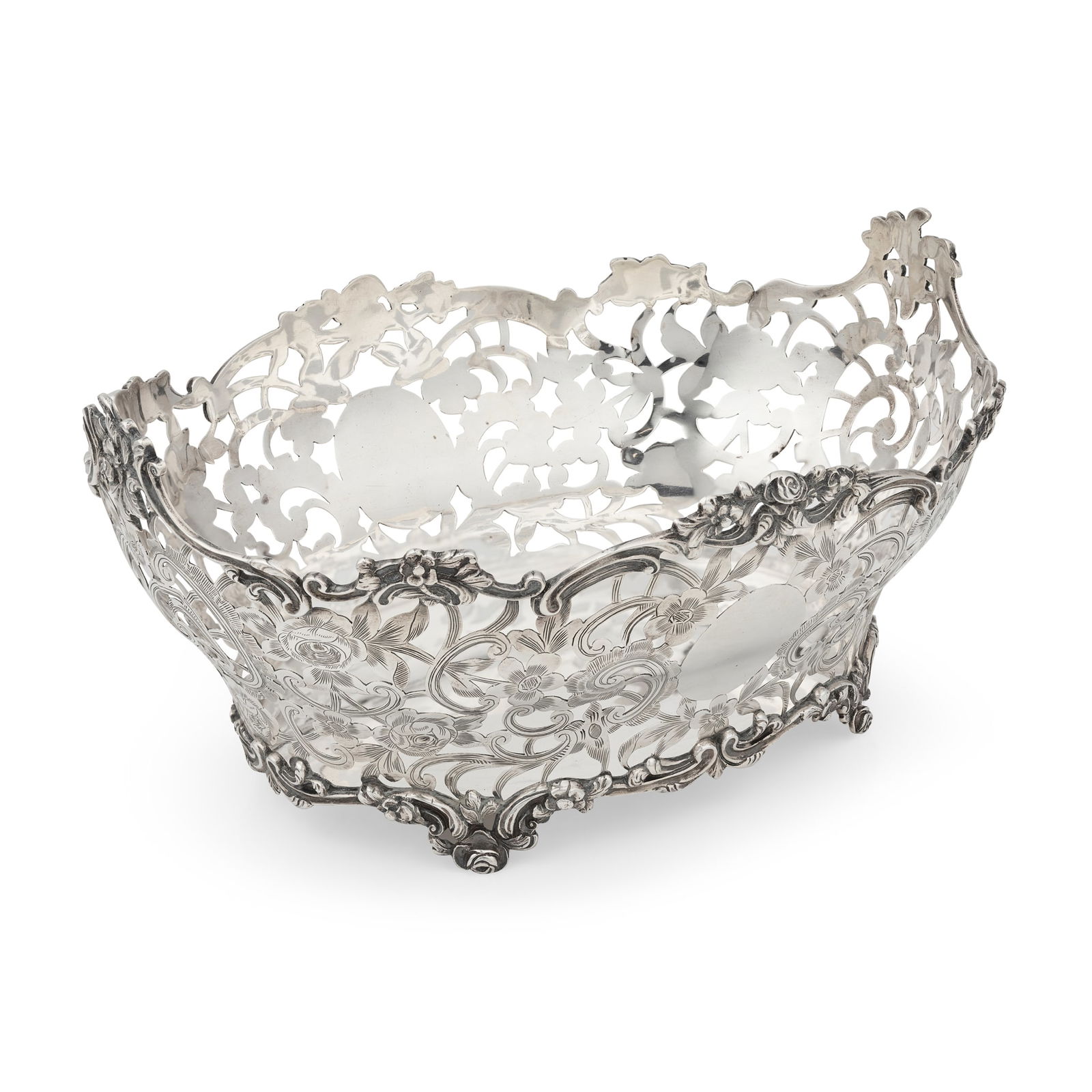 A VICTORIAN PIERCED BASKET (1 of 4)