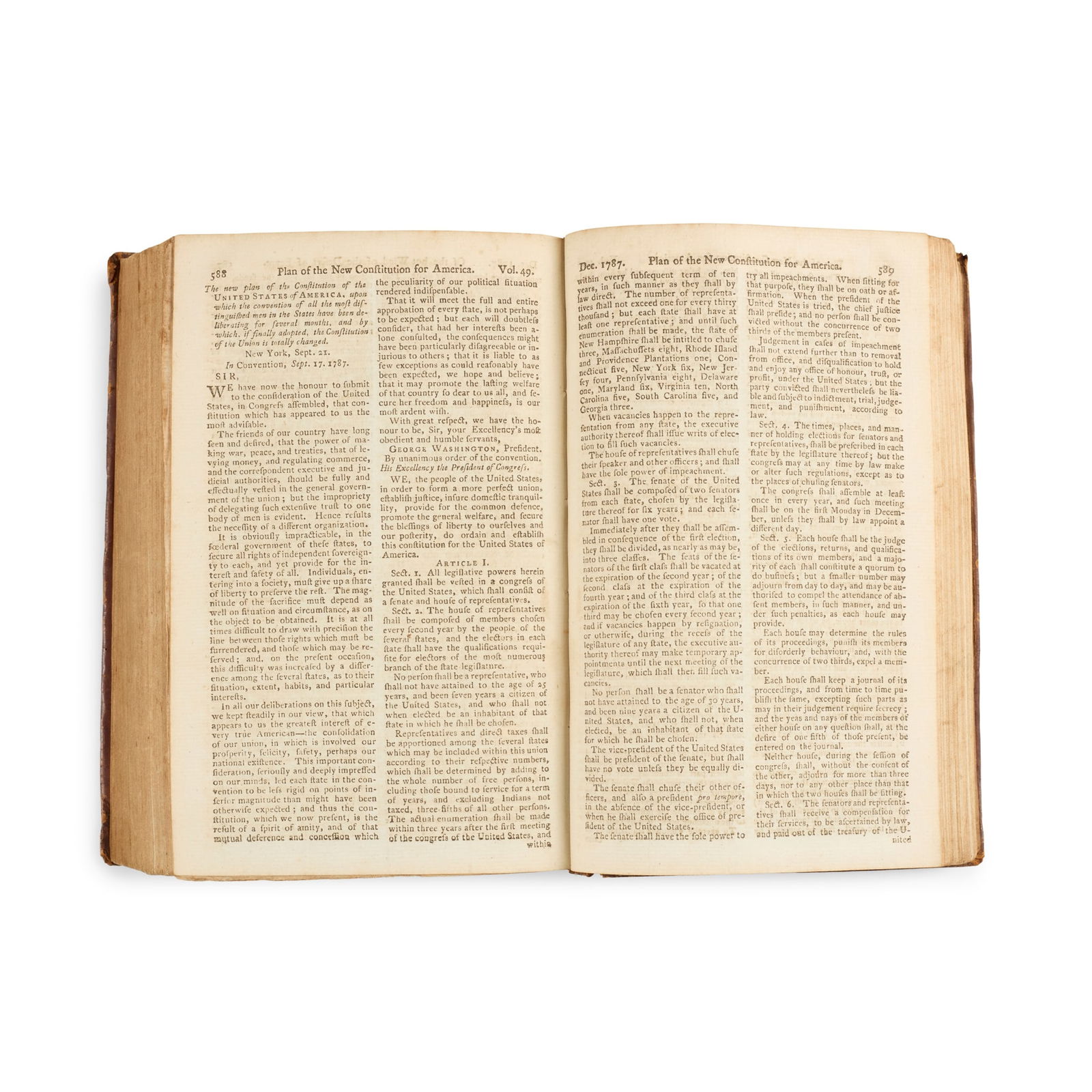 Plan of the New Constitution for America (1 of 2)