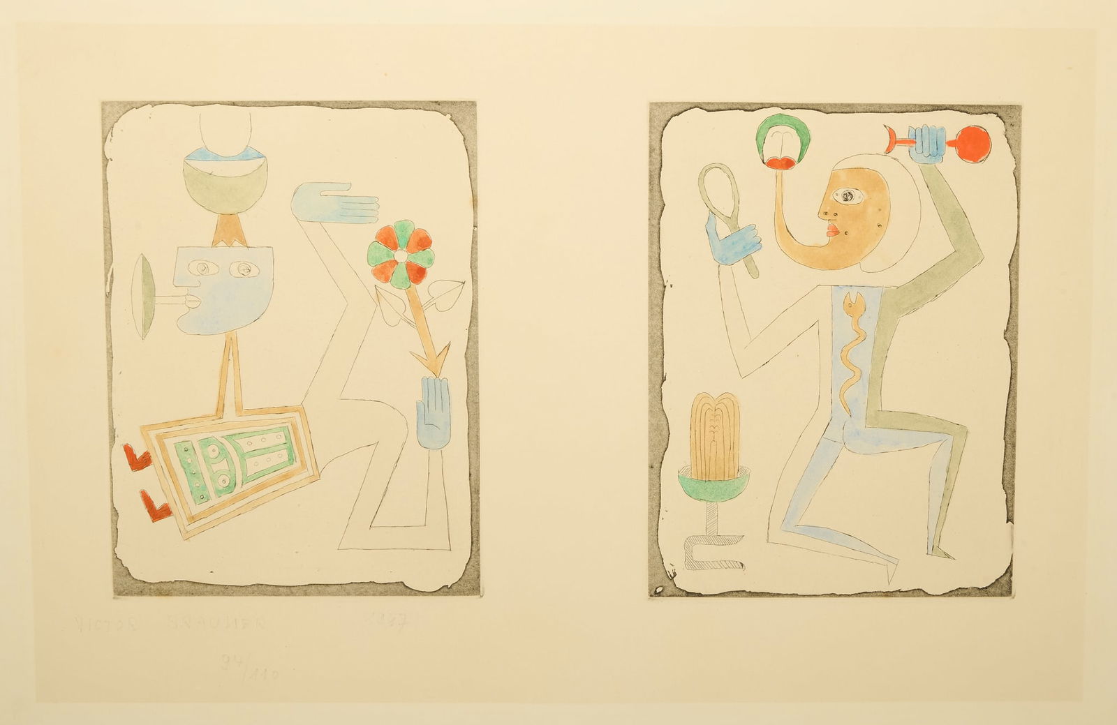 § VICTOR BRAUNER (ROMANIAN 1903-1966) (1 of 2)