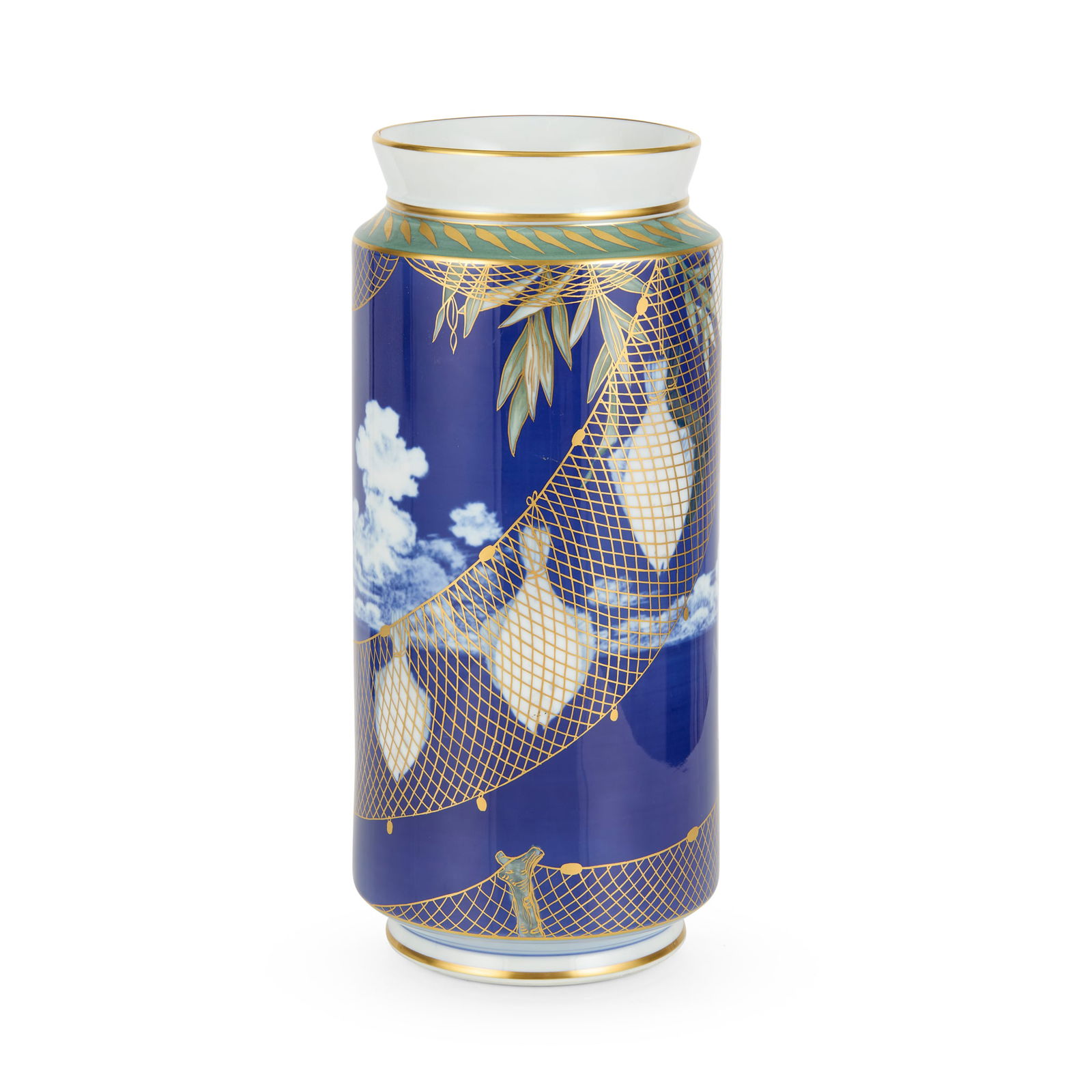 ARNOLD KROG (1836-1931) FOR ROYAL COPENHAGEN: ARNOLD KROG (1836-1931) FOR ROYAL COPENHAGEN VASE, CIRCA 1900 glazed and gilt embellished porcelain, stamped maker's marks, CT/ SJX/ 2932/ 5780 36cm high