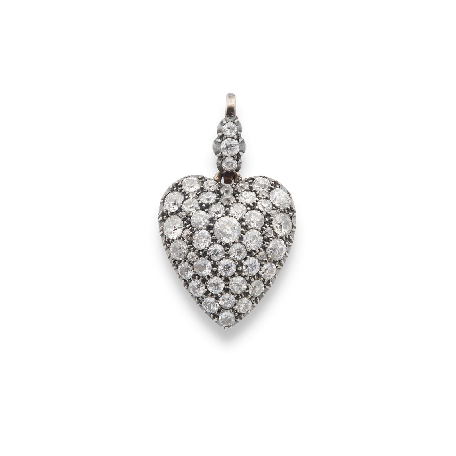 A diamond heart pendant, circa 1900 (1 of 1)