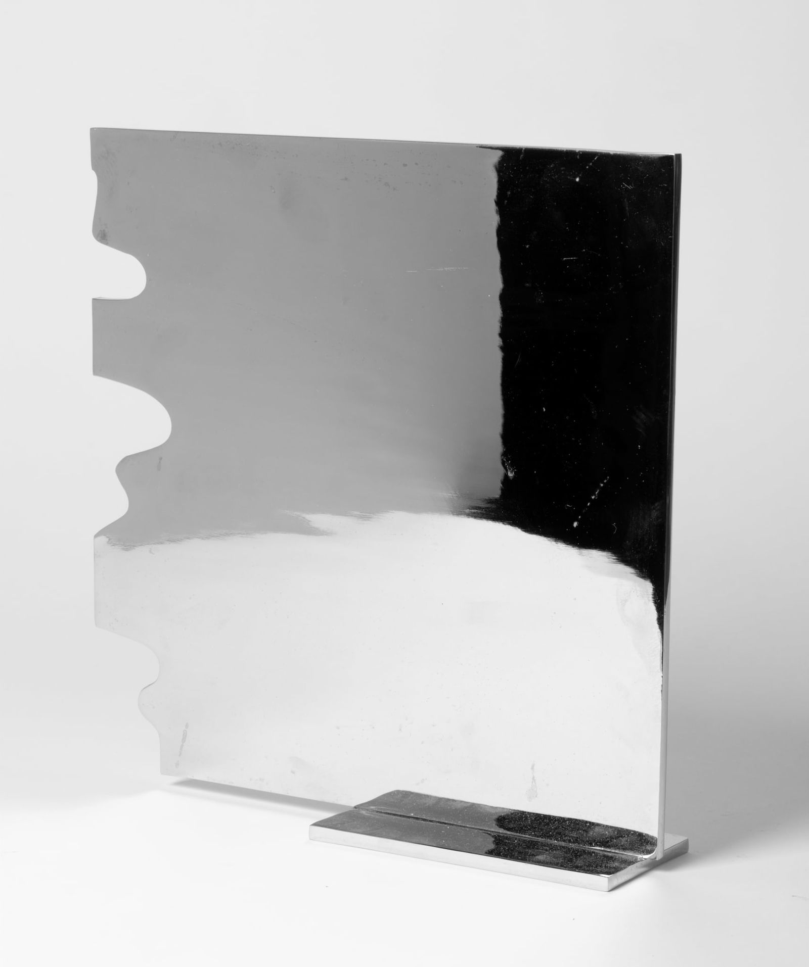 § ROBERT ADAMS (BRITISH 1917-1984): ROBERT ADAMS (BRITISH 1917-1984) SQUARE MINUS, 1969 (OPUS 307) stamped with signature and dated (to base), chromed steel, from the edition of 3 30.5cm x 30.5cm x 8cm (12in x 12in x ¼i