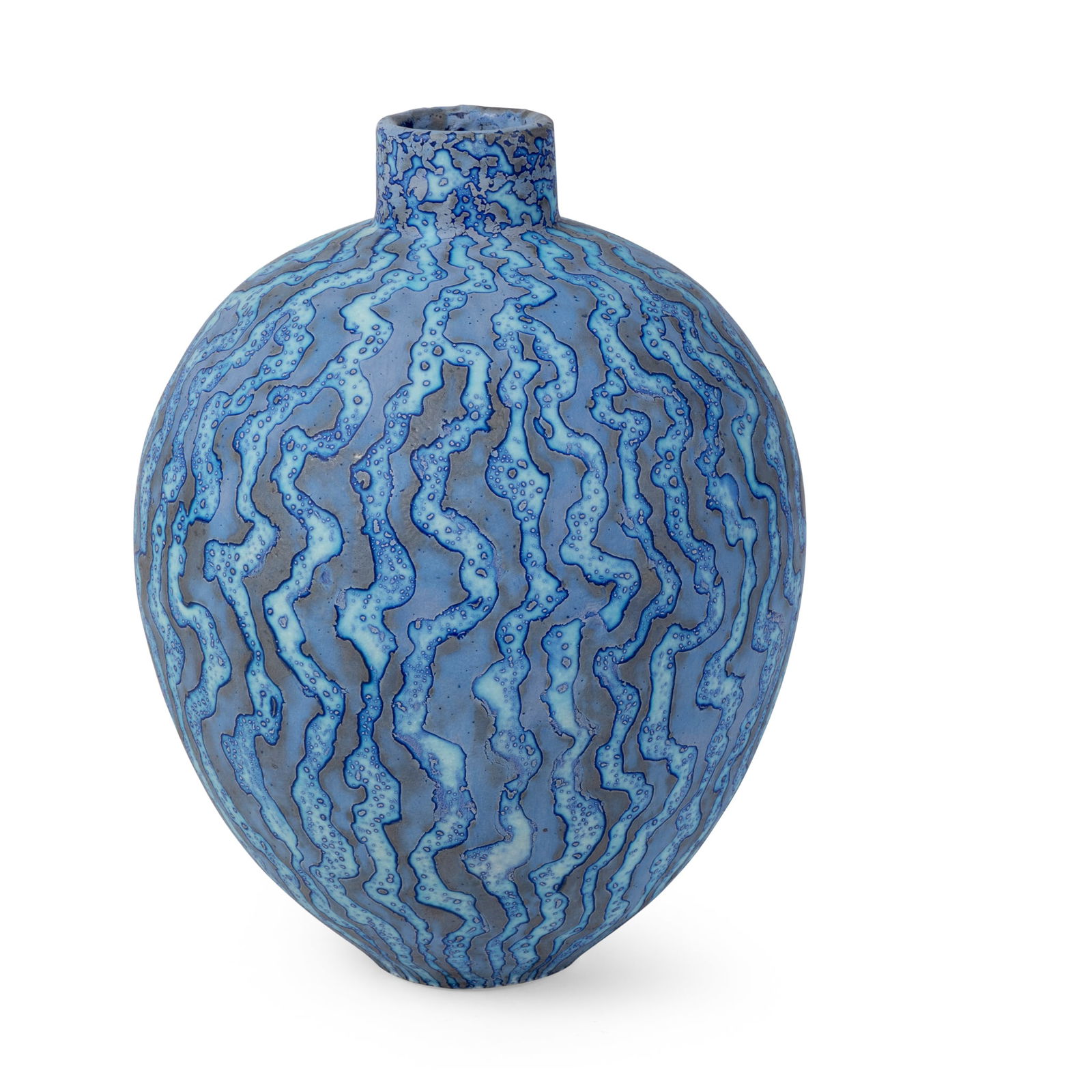 § PETER BEARD (BRITISH 1951-): PETER BEARD (BRITISH 1951-) VESSEL impressed maker's seal, stoneware 25.5cm high (10in high)