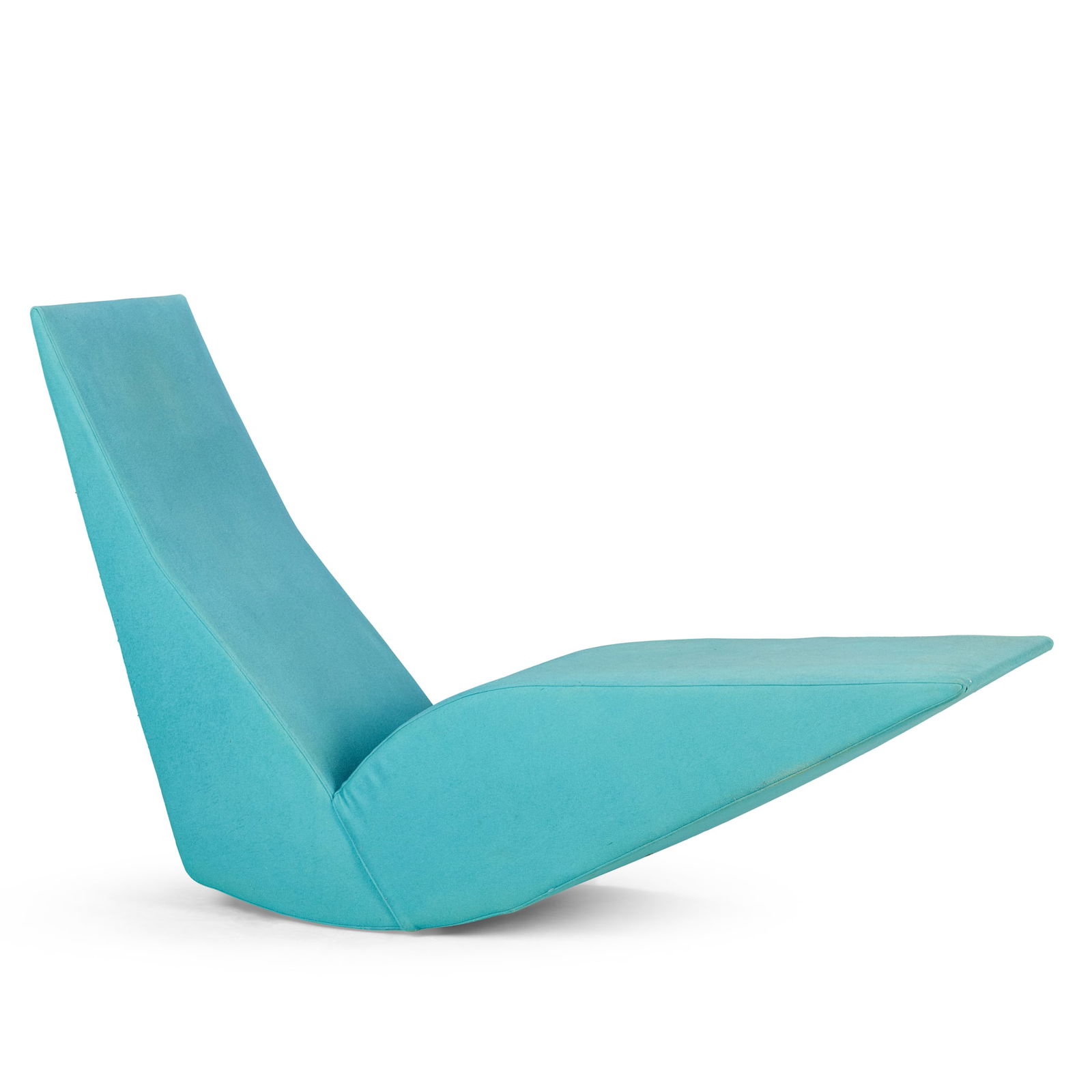 § TOM DIXON C.B.E. (BRITISH 1959-) FOR CAPPELLINI: TOM DIXON C.B.E. (BRITISH 1959-) FOR CAPPELLINI 'BIRD' CHAISE LONGUE ROCKER, DESIGNED 1991 applied manufacturer's label CAPELLINI INTERNATIONAL INTERIORS, moulded maker's mark CAPELLINI INTERNATIONAL