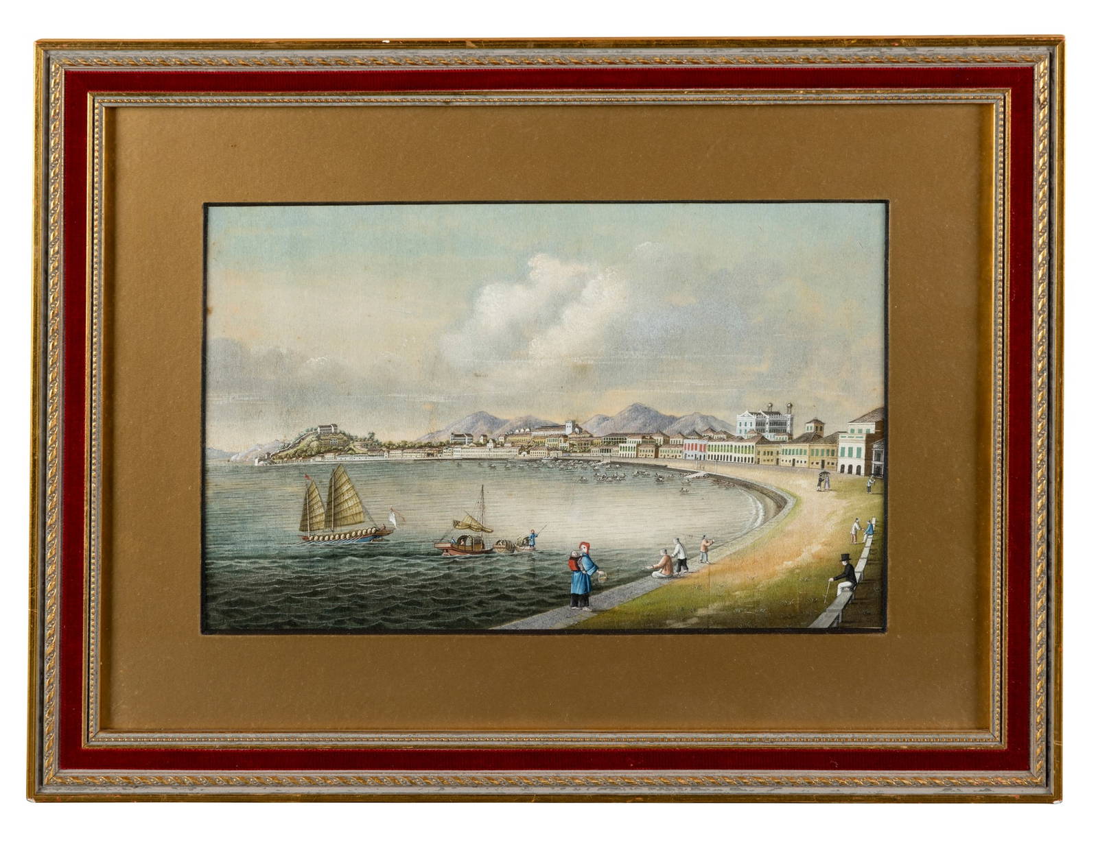 CHINESE PITH PAINTING OF MACAU