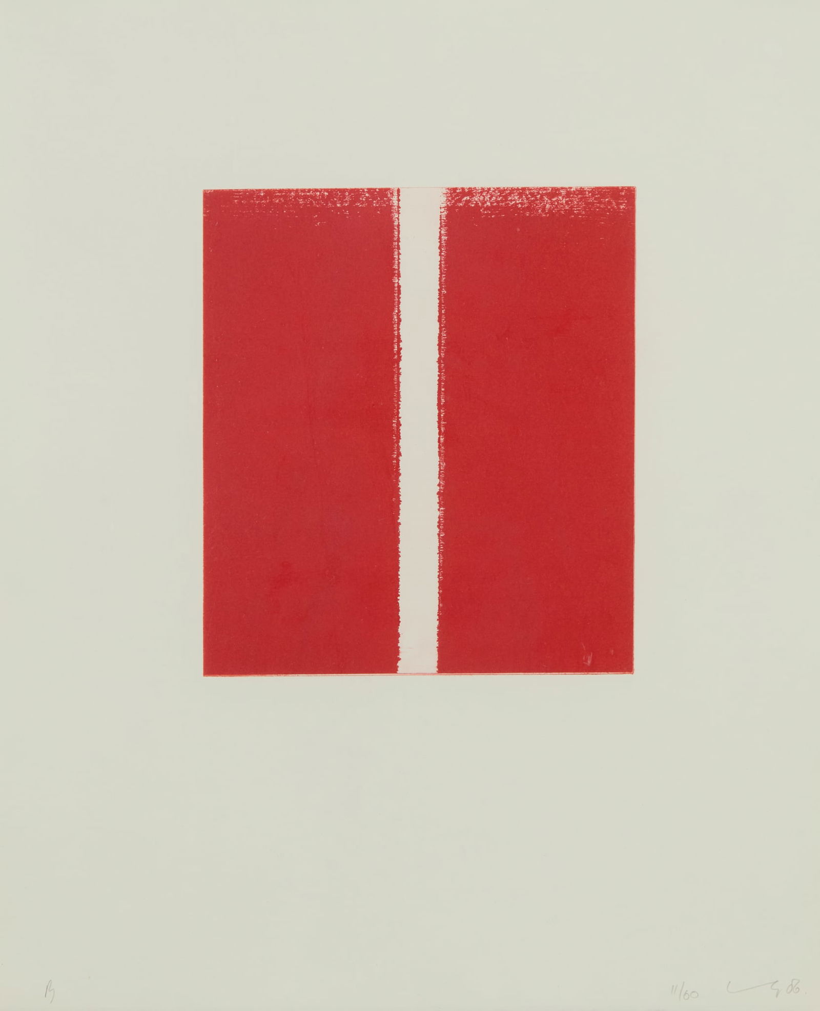 § CALLUM INNES (SCOTTISH 1962-): CALLUM INNES (SCOTTISH 1962-) B - 2006 Etching, 11/60, signed, dated, titled and numbered in pencil to margin the sheet 46cm x 38cm (18in x 15in) The Fruitmarket Gallery, Edinburgh. This was one of tw