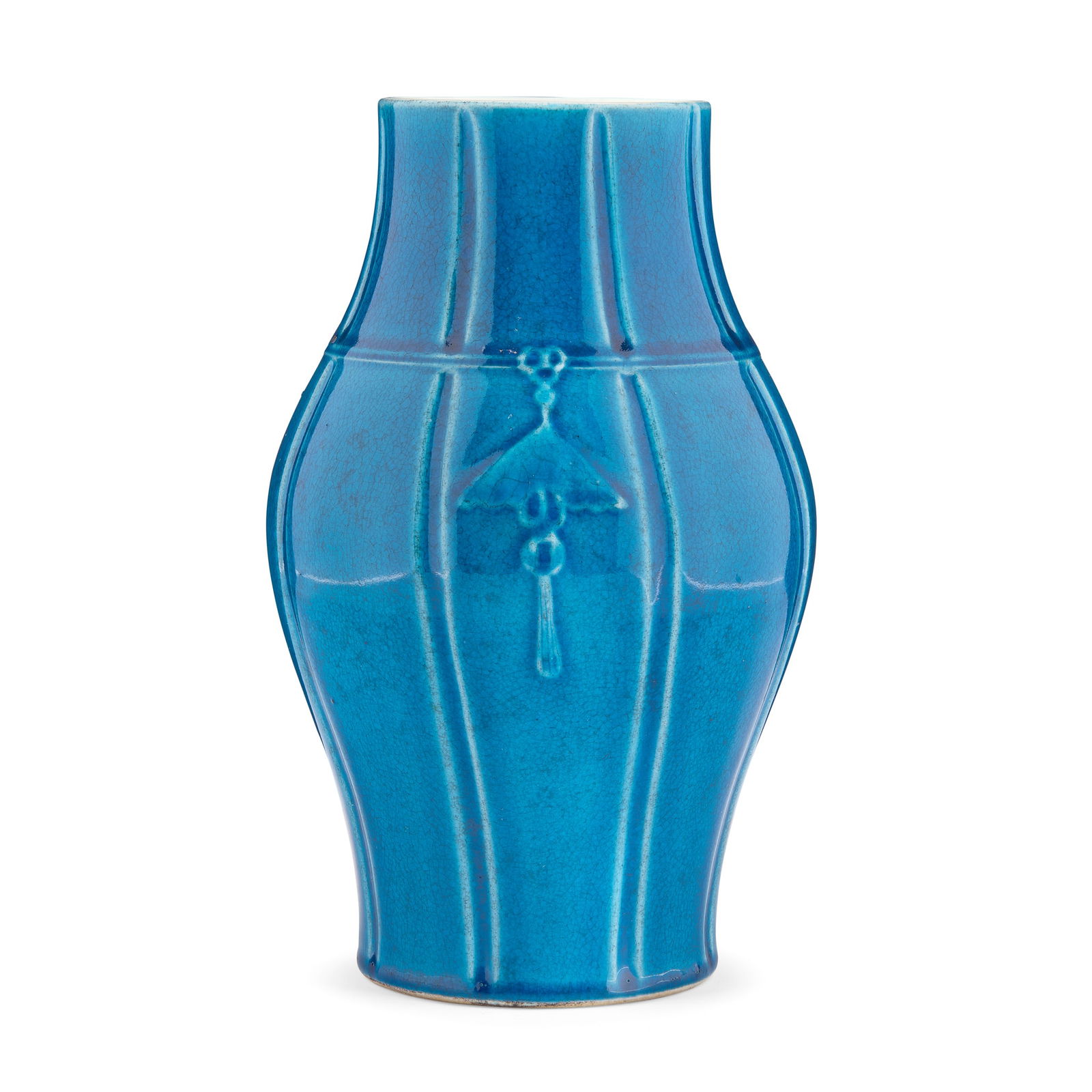 [PRIVATE COLLECTION, GLASGOW] CHINESE TURQUOISE-GLAZED VASE (1 of 2)