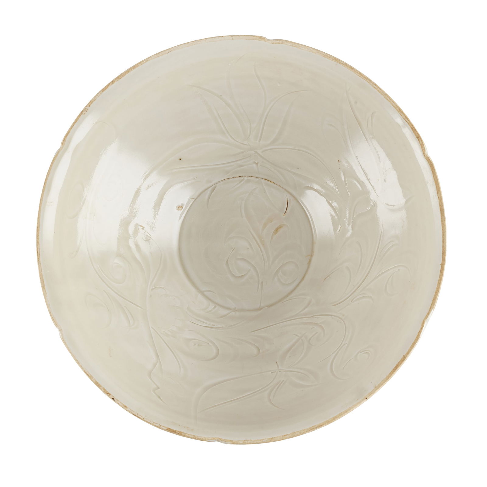 CHINESE DING-TYPE 'FLORAL' BOWL (1 of 2)