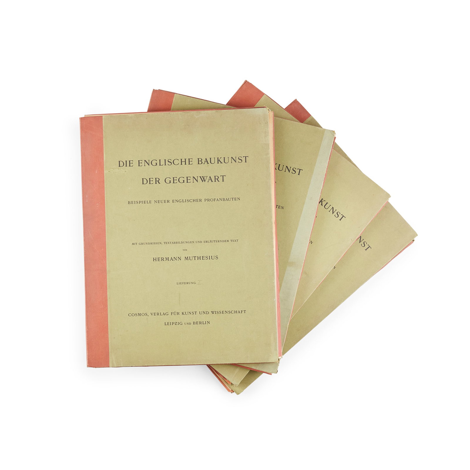 HERMANN MUTHESIUS (1861-1927): HERMANN MUTHESIUS (1861-1927) DIE ENGLISCHE BAUKUNST DER GEGENWART, 1900 volumes I-IV, folio, Cosmos, Verlag für Kunst und Wissenschaft, Leipzig und Berlin Plate 17: Glasgow Herald