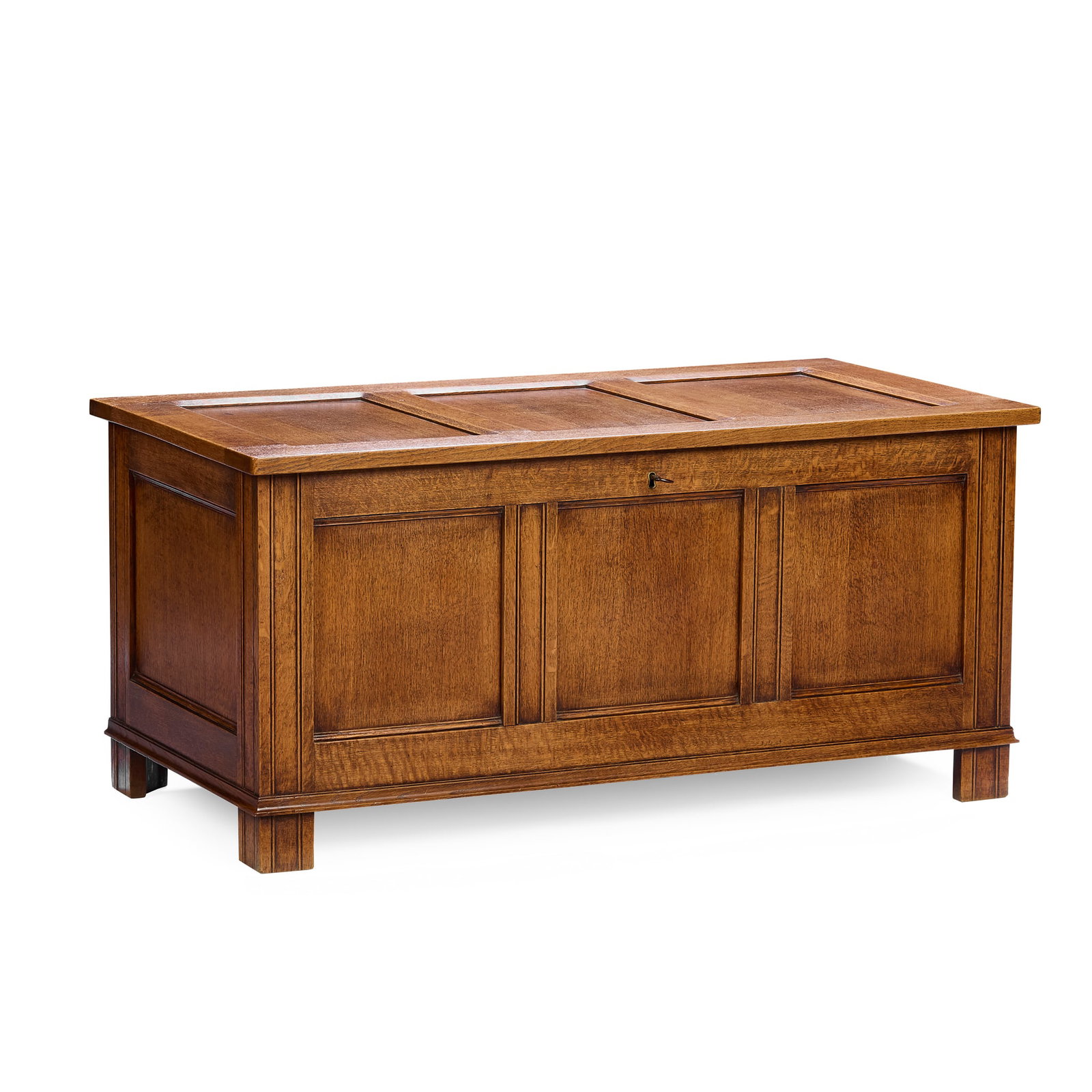 HEAL & SON, LONDON: HEAL & SON, LONDON ARTS & CRAFTS COFFER, CIRCA 1930 oak, with cedar lining 108.7cm wide, 51cm high, 56.5cm deep