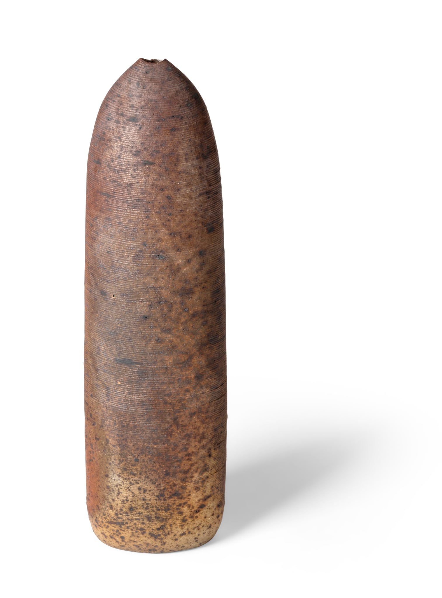 § JOANNA CONSTANTINIDIS (BRITISH 1927-2000): JOANNA CONSTANTINIDIS (BRITISH 1927-2000) TALL VESSEL impressed maker's mark, stoneware 46.5cm high, 13cm wide (18 ¼in high, 5in wide) Private Collection, London.