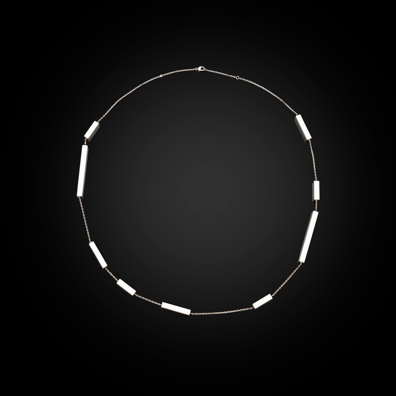 GEORG JENSEN LTD.: GEORG JENSEN LTD. 'ARIA' NECKLACE, DESIGNED 2014 stamped manufacturer's mark, 925S, silver drop approximately 43cm (17in)