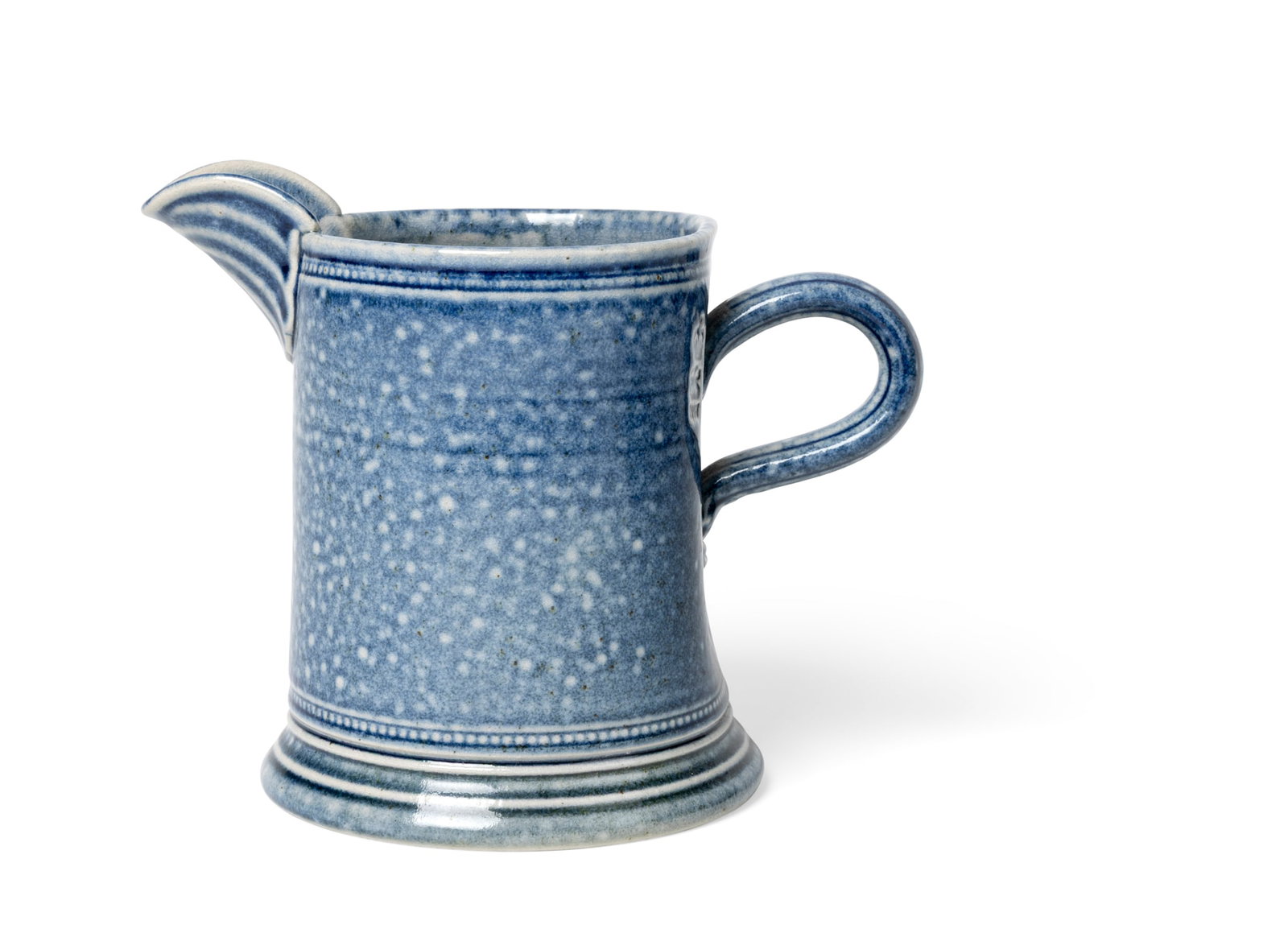 § STEVE HARRISON (BRITISH 1967-): STEVE HARRISON (BRITISH 1967-) JUG, 1997 stamped maker's and date marks, stoneware, salt glazed 13.7cm high, 16.5cm wide (5 3/8in high, 6 ½in wide) Private Collection, U.K.