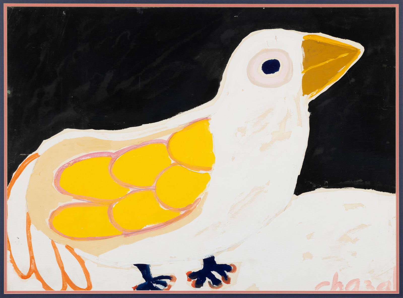 MALCOLM DE CHAZAL (MAURITIAN 1902-1981): MALCOLM DE CHAZAL (MAURITIAN 1902-1981) QUAIL signed (lower right), poster paint on paper 56cm x 76cm (22in x 30in) John Walker, Durban, South Africa, acquired c.1990s and thence by descent to t