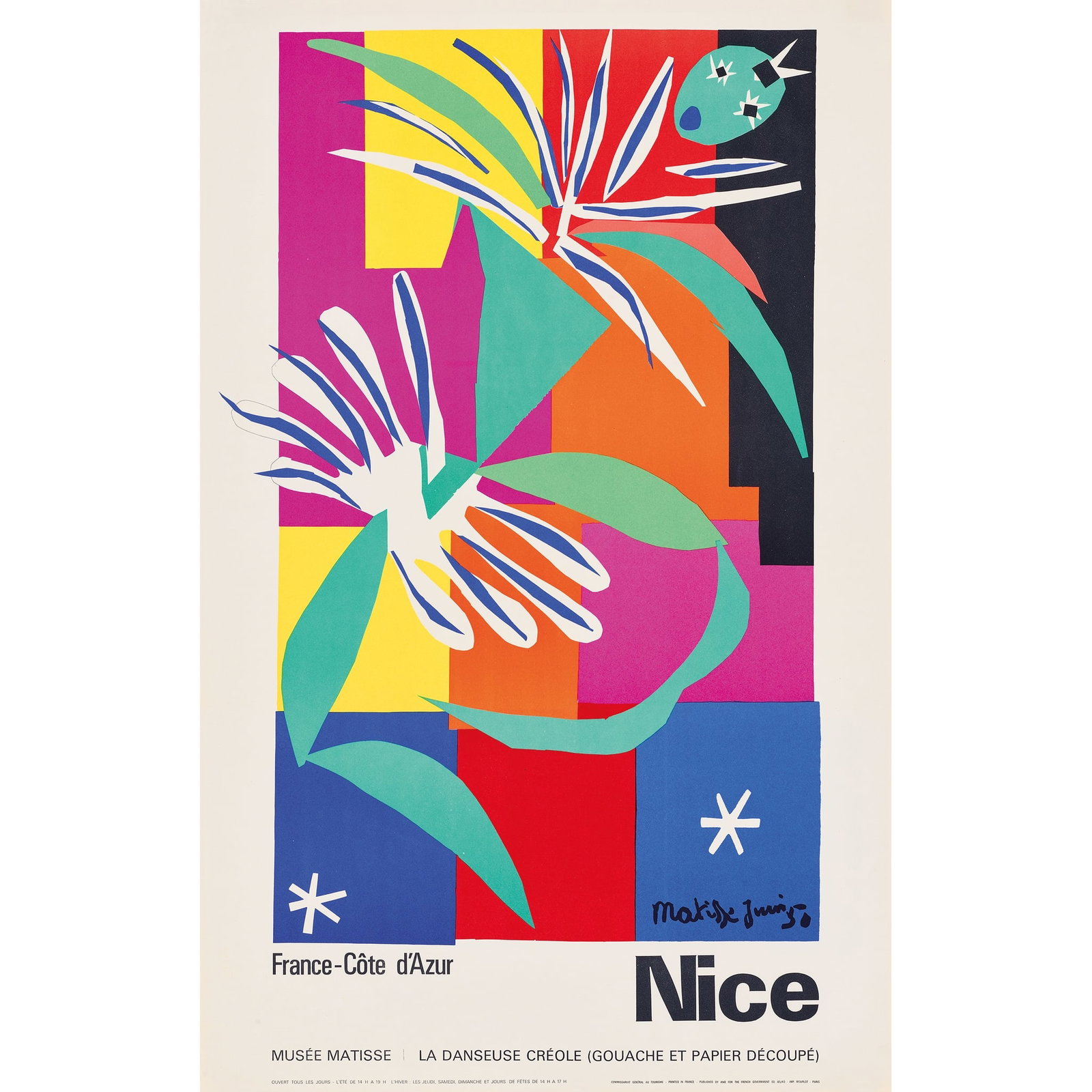 AFTER HENRI MATISSE (1869-1964): AFTER HENRI MATISSE (1869-1964) NICE lithographic poster, 1954, condition A; not backed 39 x 24.5in. (99 x 62cm.)