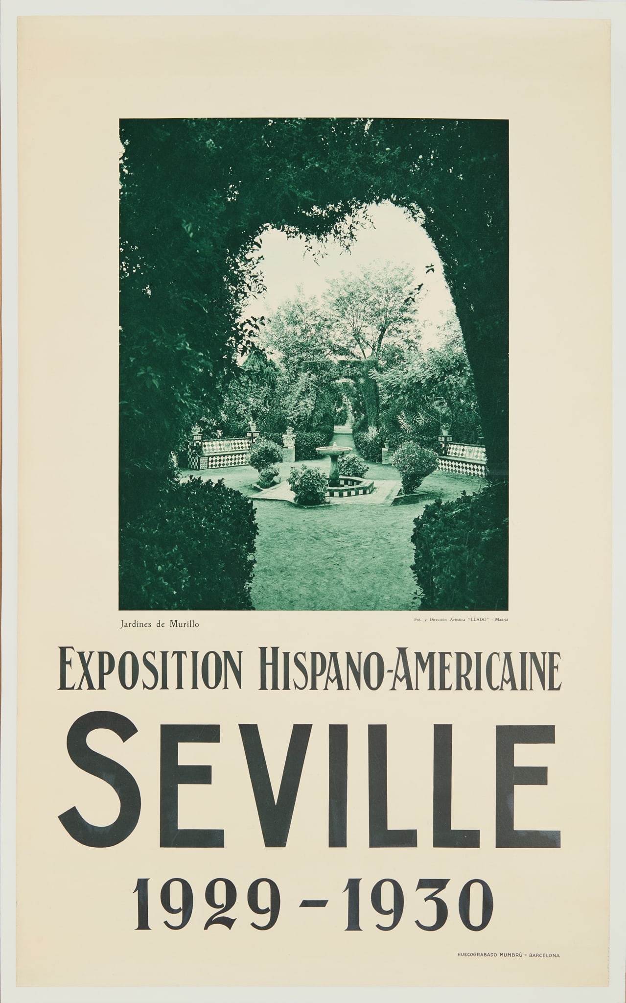 ANONYMOUS: ANONYMOUS SEVILLE seven lithographic posters, 1929, condition A-; backed on paper each 40 x 25in. (102 x 64cm.)