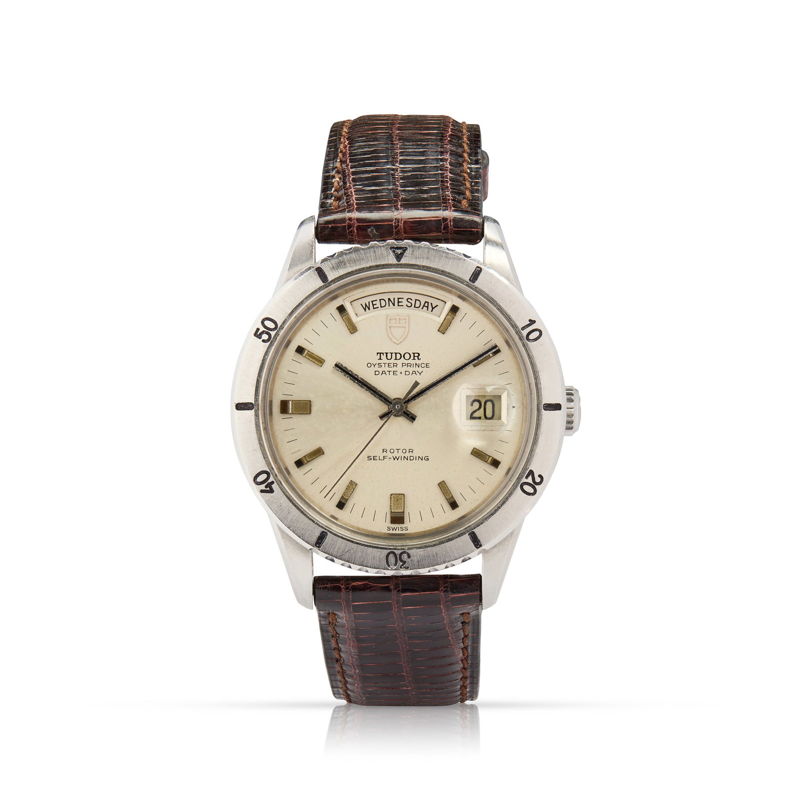 Y Tudor. A stainless steel automatic wristwatch with day and date (1 of 1)