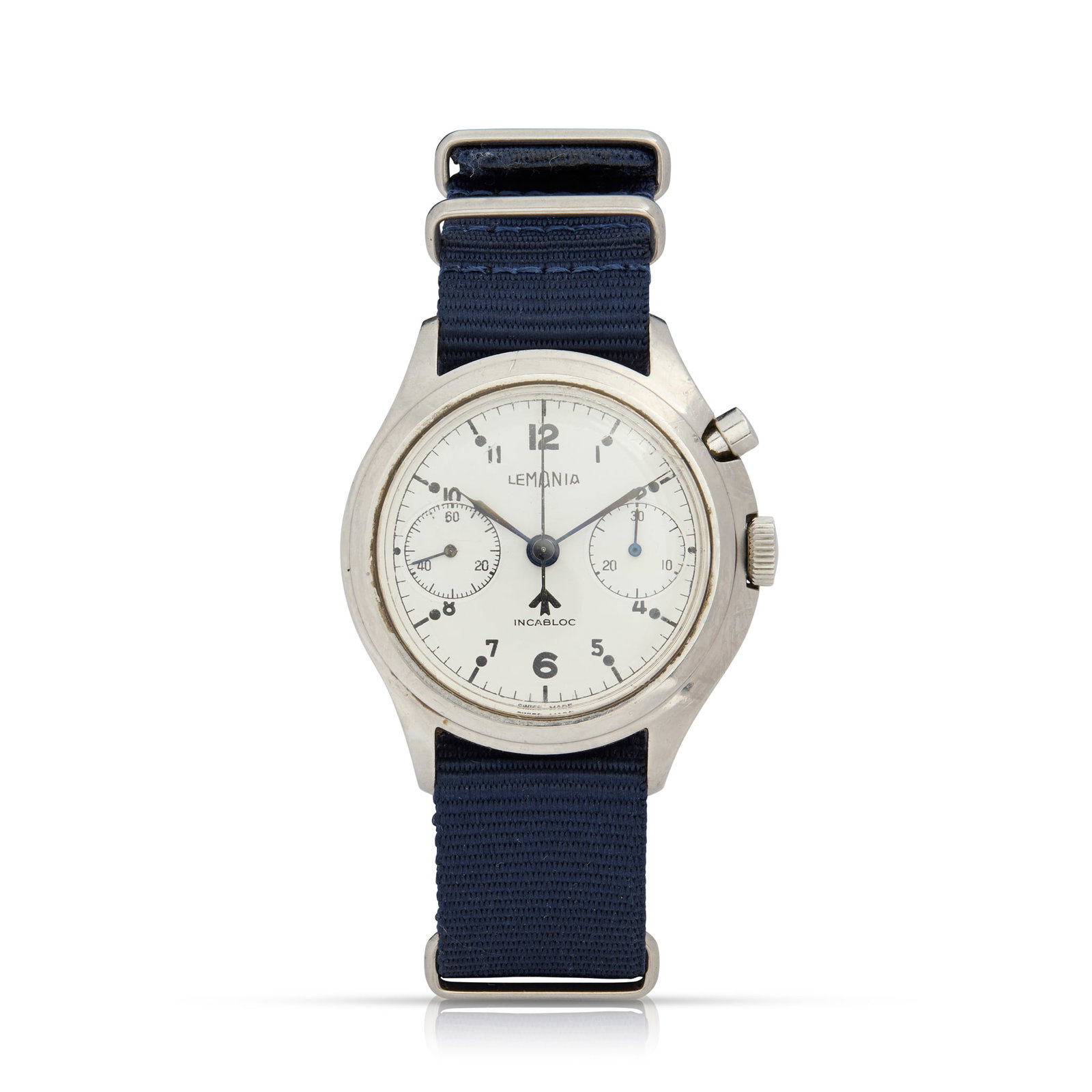 Lemania. A very rare and historically interesting stainless steel mechanical chronograph wristwatch (1 of 2)