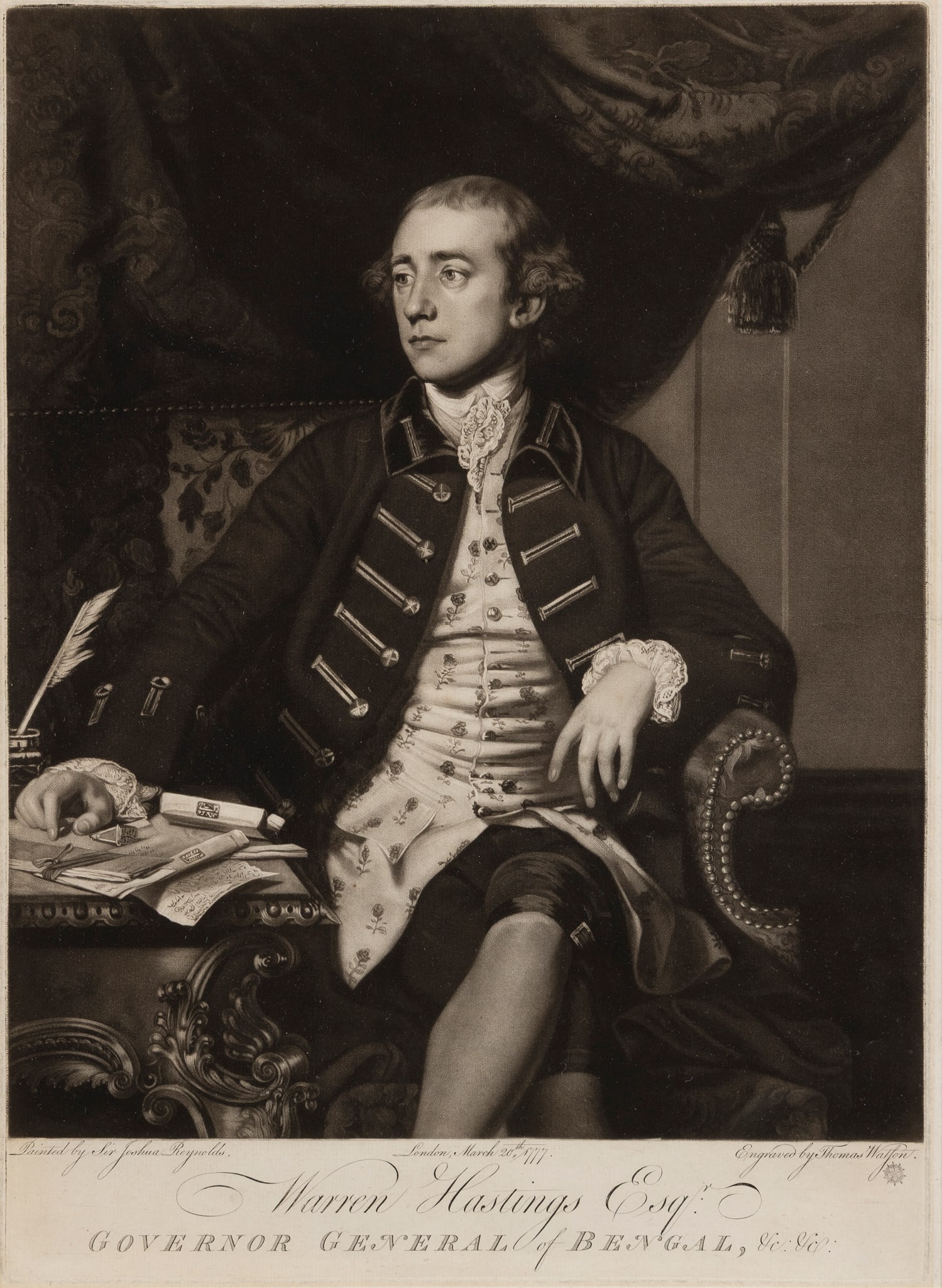 TWO PORTRAIT ENGRAVINGS OF NOTABLE BRITISH EMPIRE FIGURES IN INDIA (1 of 6)