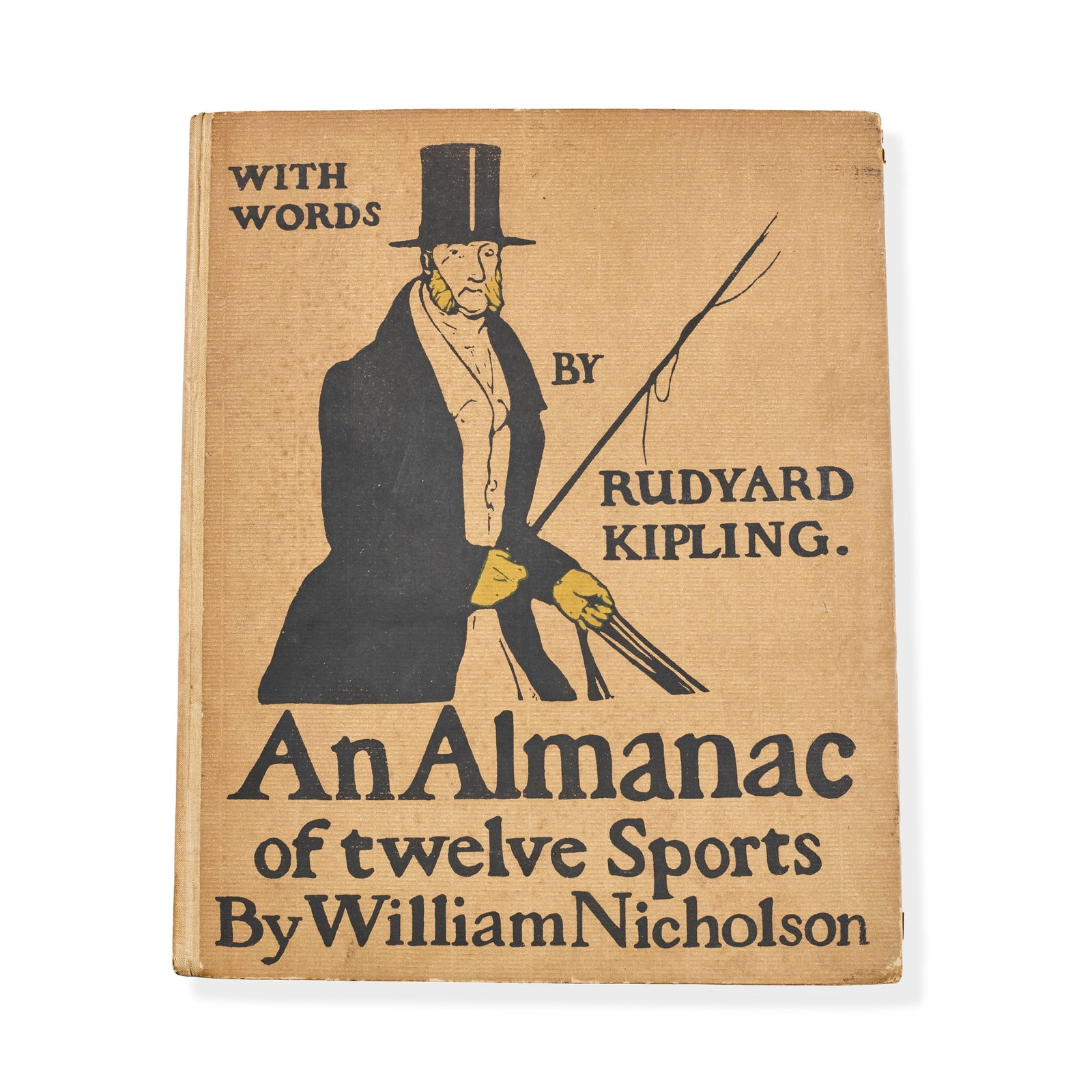 WILLIAM NICHOLSON (BRITISH 1872-1949): WILLIAM NICHOLSON (BRITISH 1872-1949) AN ALMANAC OF TWELVE SPORTS (C. 33) the complete book, comprising 12 lithographs printed in colours, with text by Rudyard Kipling, 1898, from the popular edition,