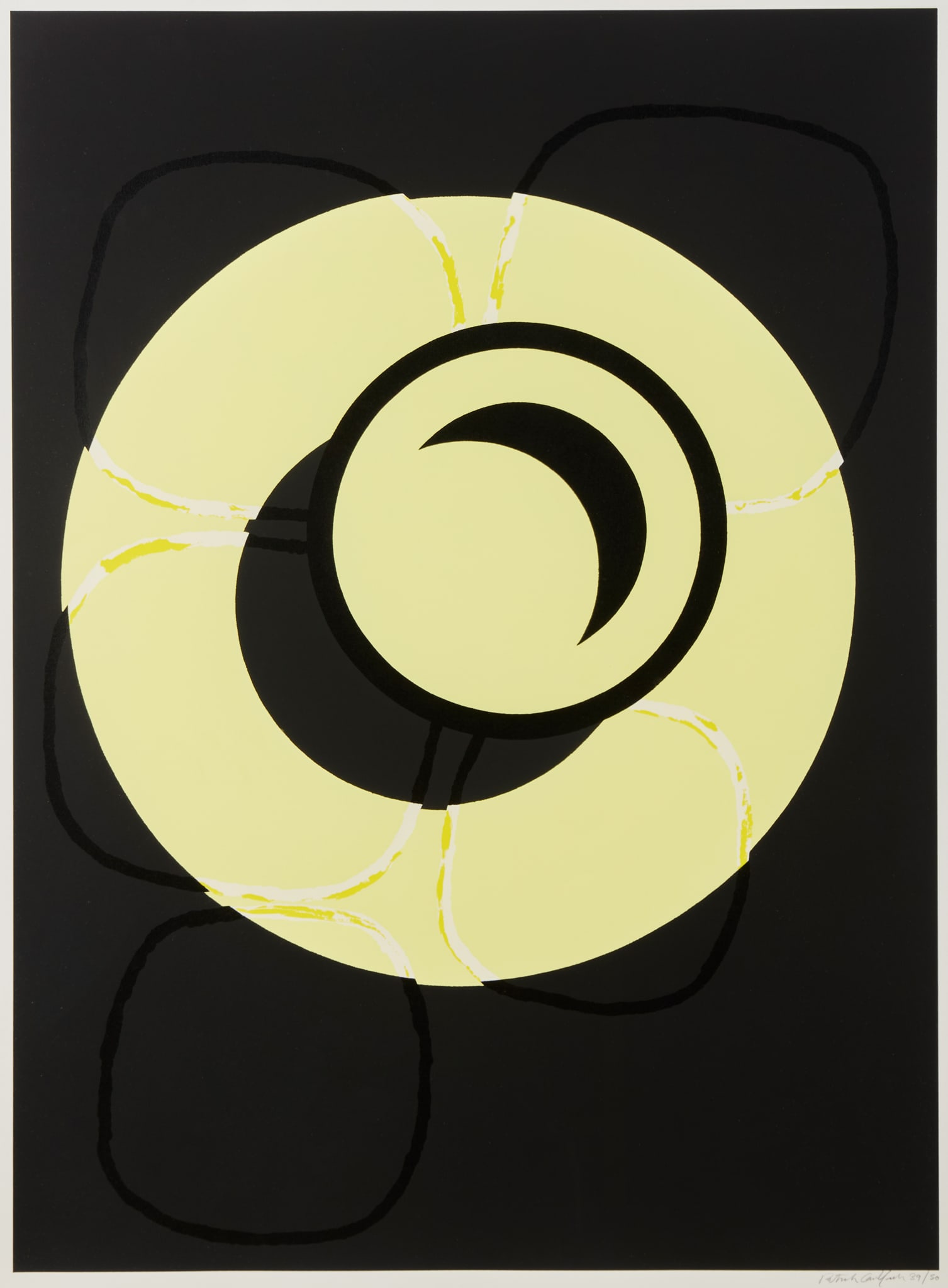 § PATRICK CAULFIELD (BRITISH 1936-2005): PATRICK CAULFIELD (BRITISH 1936-2005) WALL PLATE: STONES (Cristea 72) screenprint in colours, 1987, from Wall Plates, signed in pencil, numbered 39/50 (total edition includes ten artist's proofs), wit