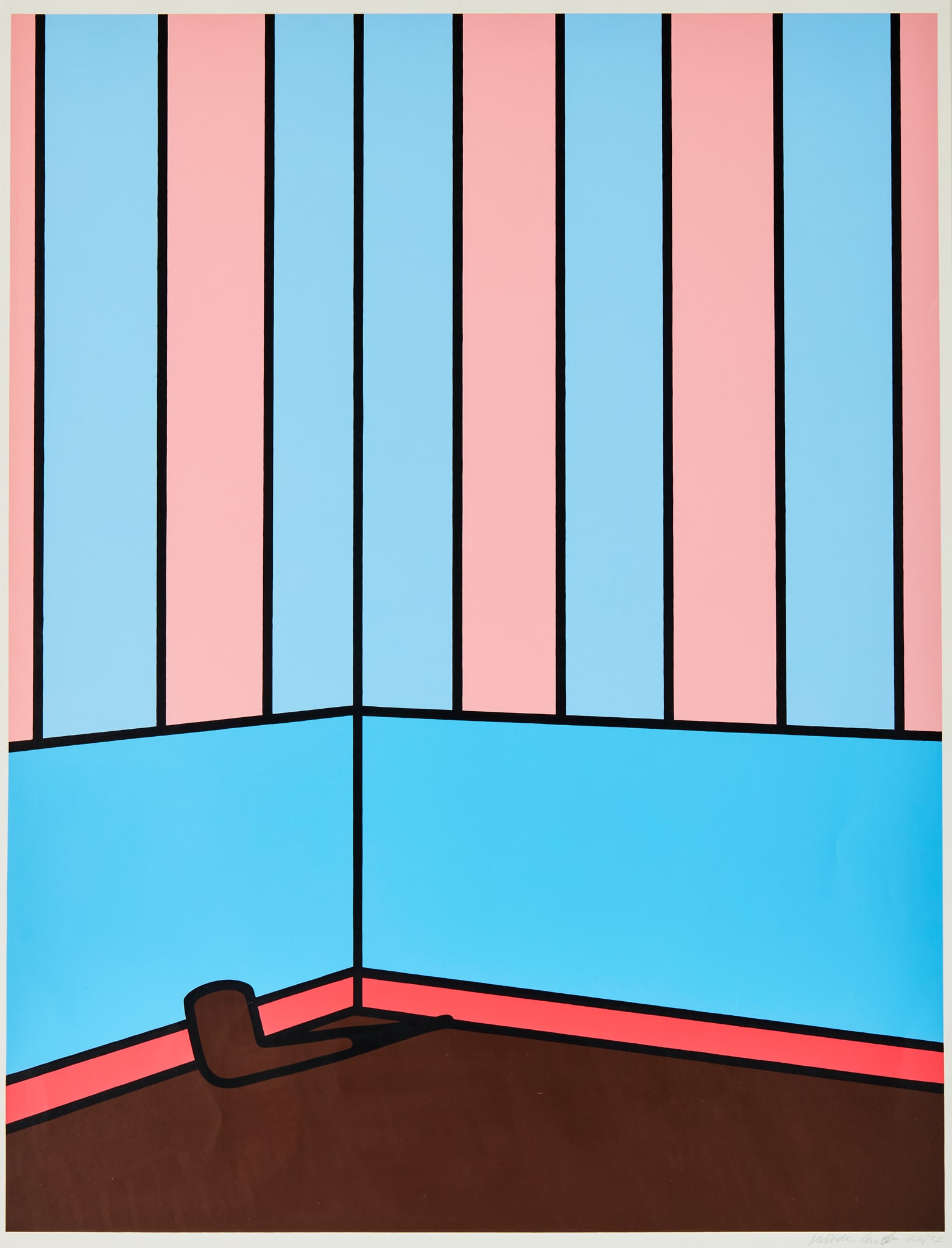 § PATRICK CAULFIELD (BRITISH 1936-2005): PATRICK CAULFIELD (BRITISH 1936-2005) PIPE (C. 27) screenprint in colours, 1972, signed in pencil, numbered 26/72 (total edition includes 15 artists's proofs), printed by Kelpra Studio, London, publis