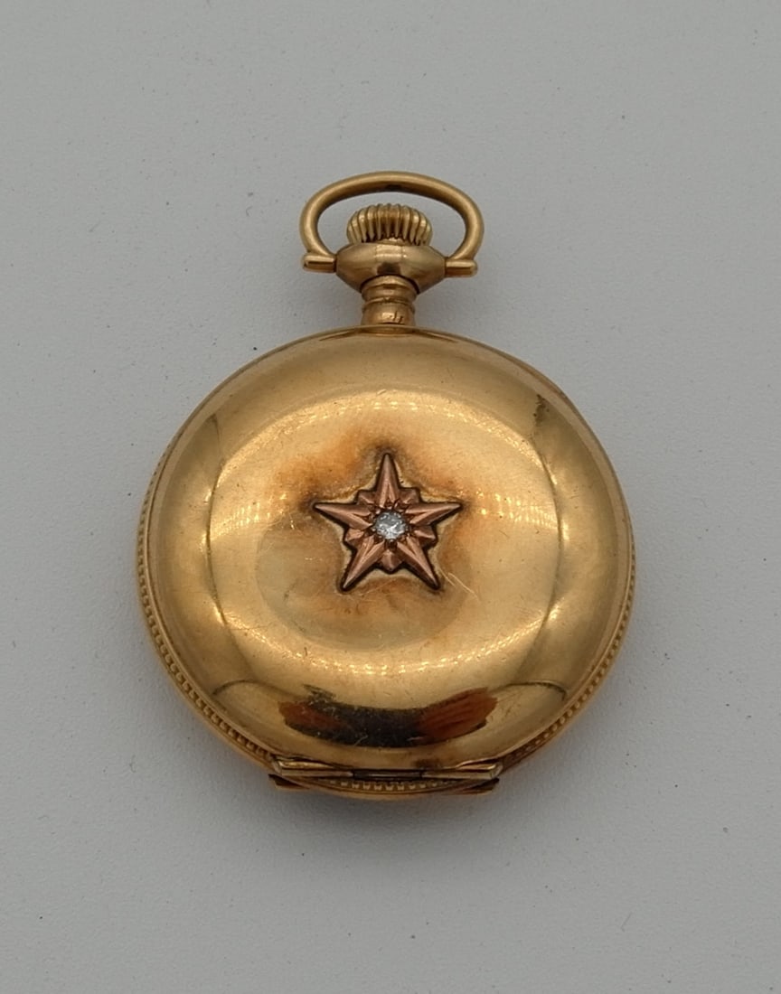 TAVANNES SWISS POCKET WATCH GOLD FILLED (1 of 11)