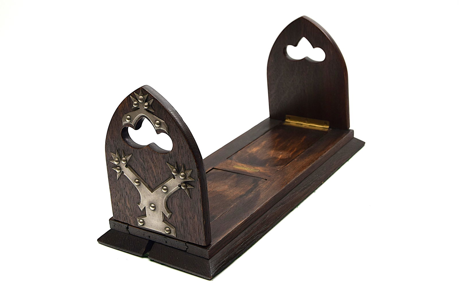 EARLY TIFFANY & CO. HINGED BOOK HOLDER/BOOKENDS, SIGHNED (1 of 10)