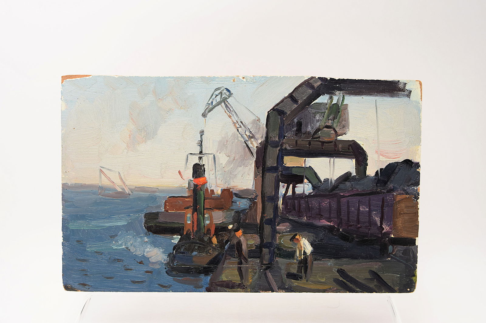 RUSSIAN/SOVIET/USSR ORIGINAL PAINTING BY KHALVASH N. K. SIGNED, DATED 1968 (1 of 4)