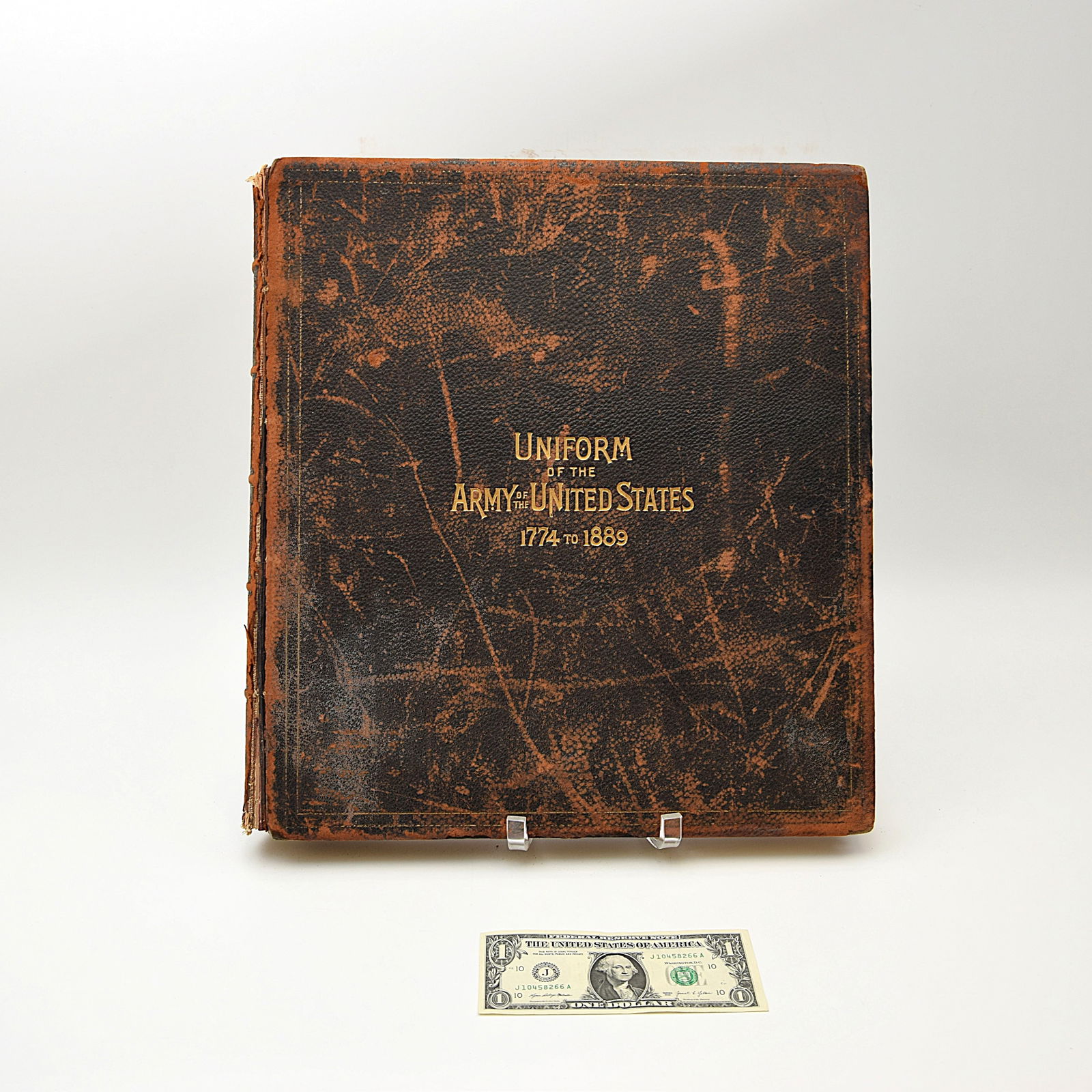 ANTIQUE BOOK- "UNIFORM OF THE ARMY OF THE UNITED STATES, 1774 TO 1889" (1 of 12)